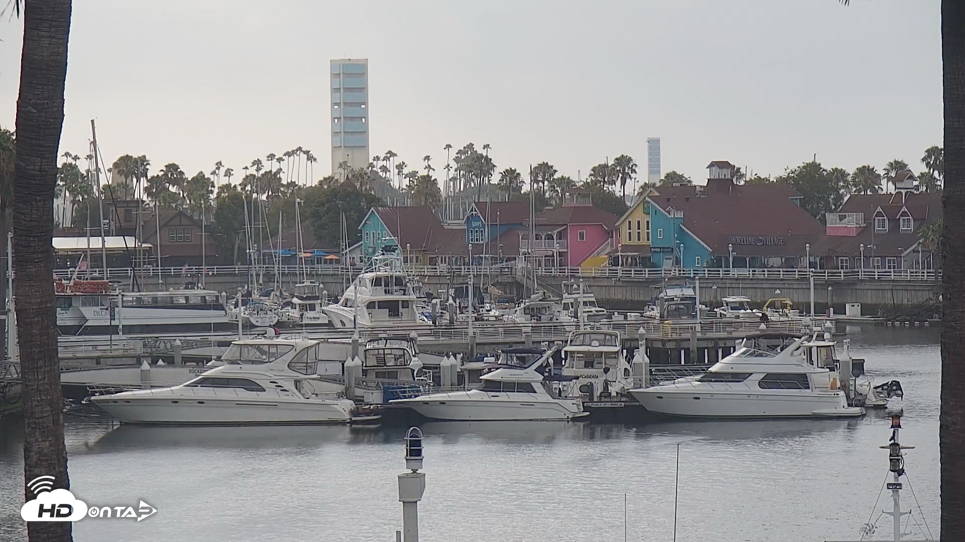 Snapshot of Long Beach Harbor Live Webcam taken Jul 17, 2026, 7:56am PDT