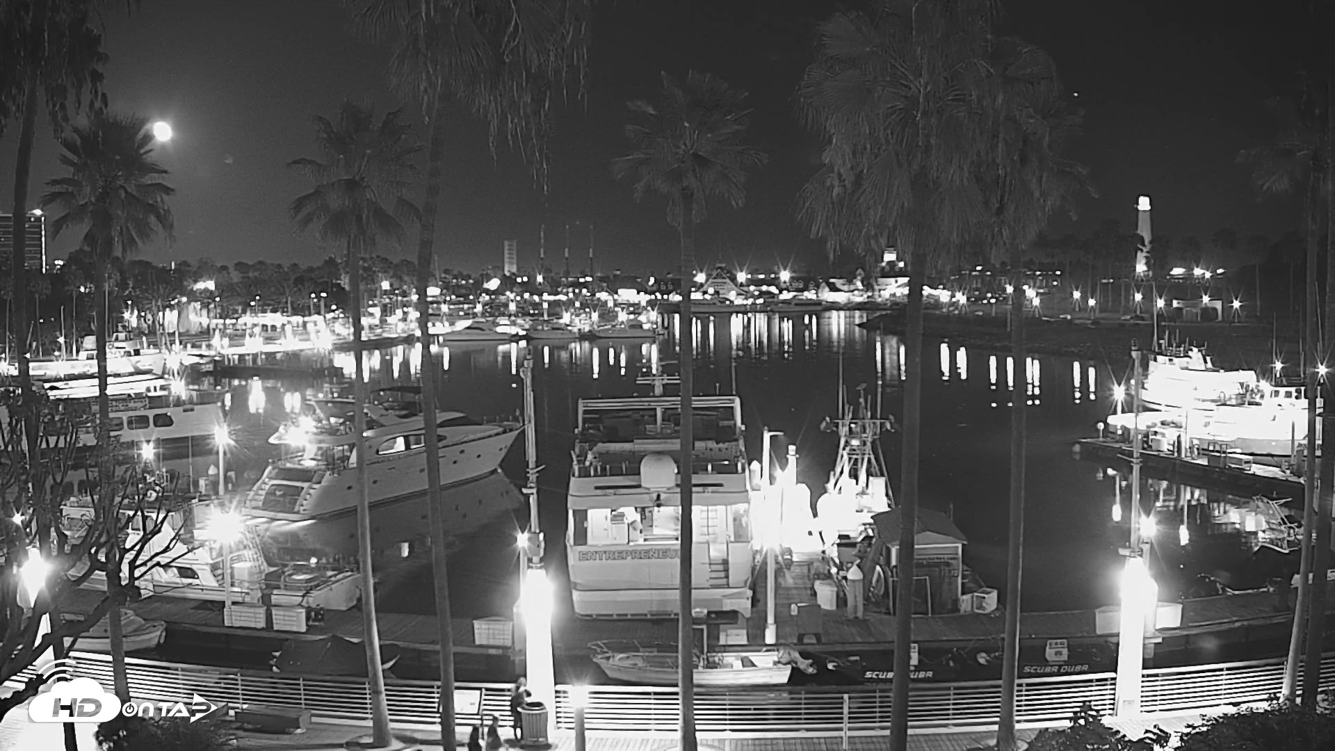 Snapshot of Long Beach Harbor Live Webcam taken Aug 2, 2026, 10:43pm PDT