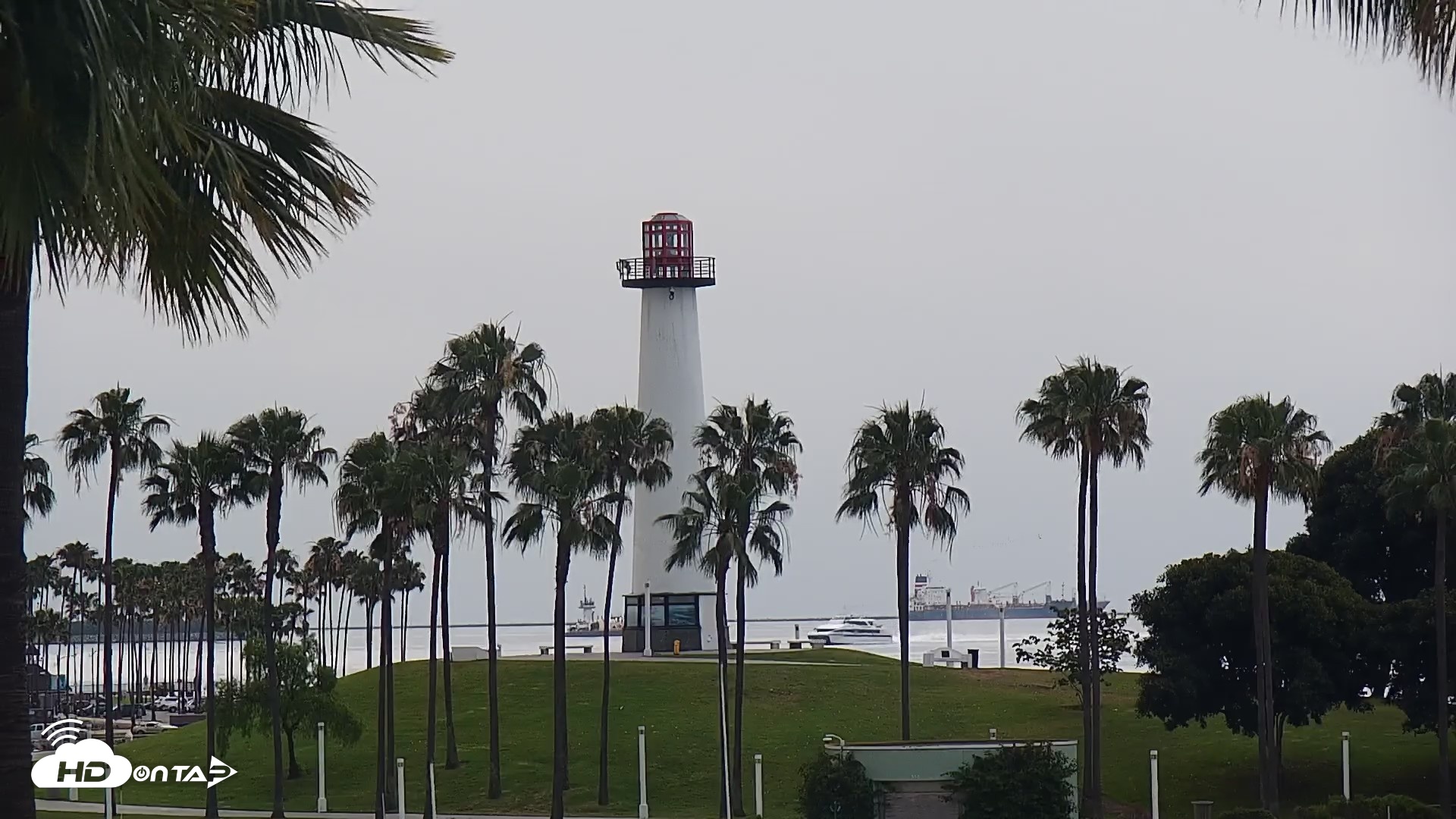 Snapshot of Long Beach Harbor Live Webcam taken Apr 13, 2026, 8:47am PDT