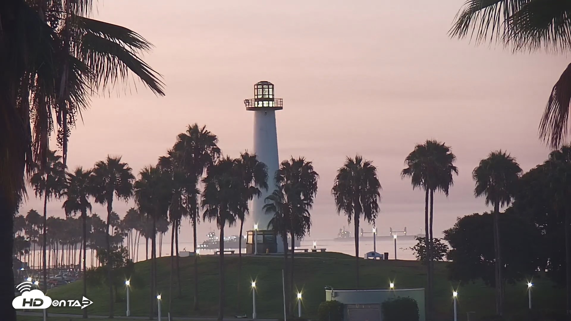 Snapshot of Long Beach Harbor Live Webcam taken Aug 26, 2026, 6:05am PDT