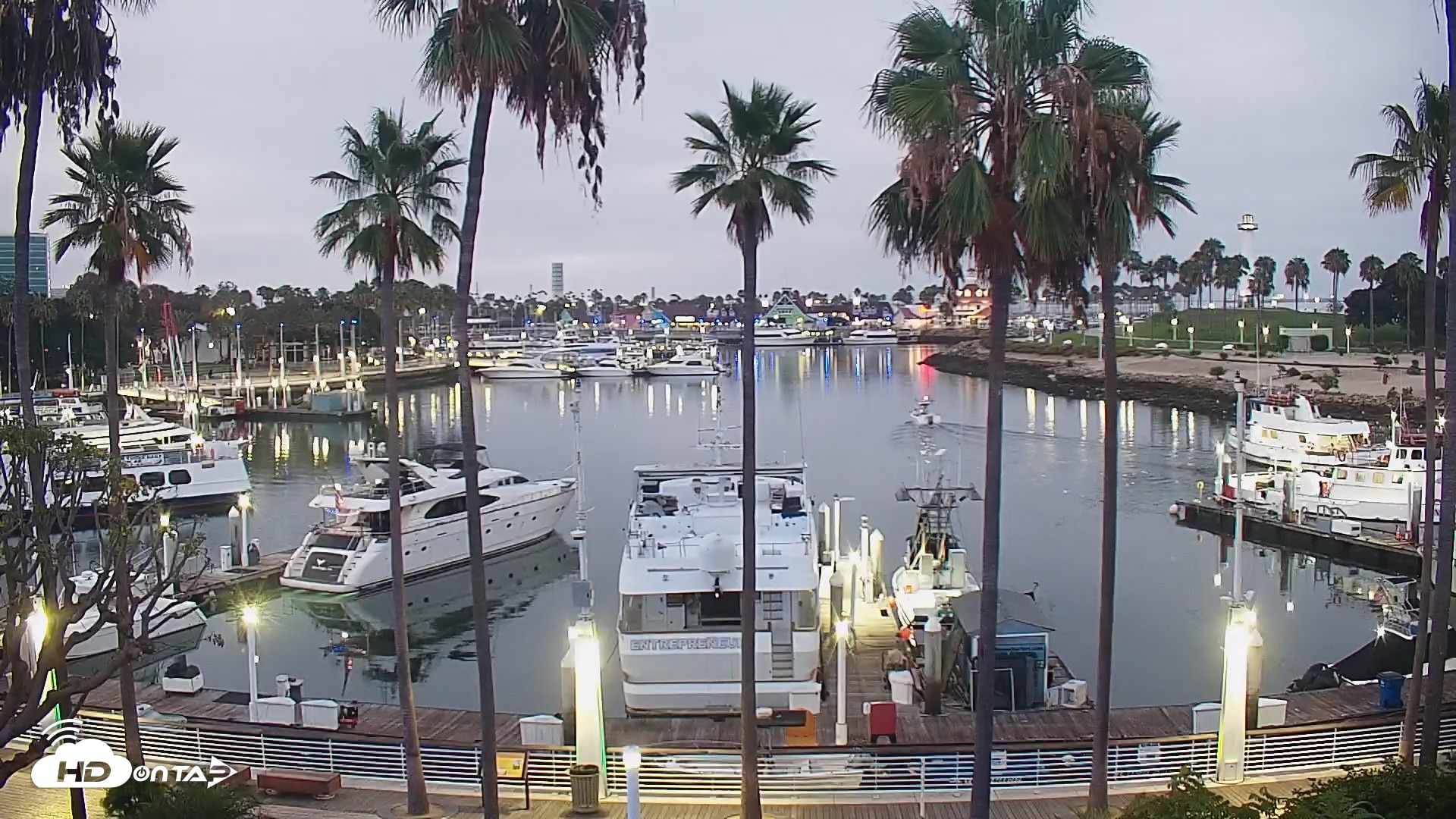 Snapshot of Long Beach Harbor Live Webcam taken Aug 1, 2026, 5:51am PDT