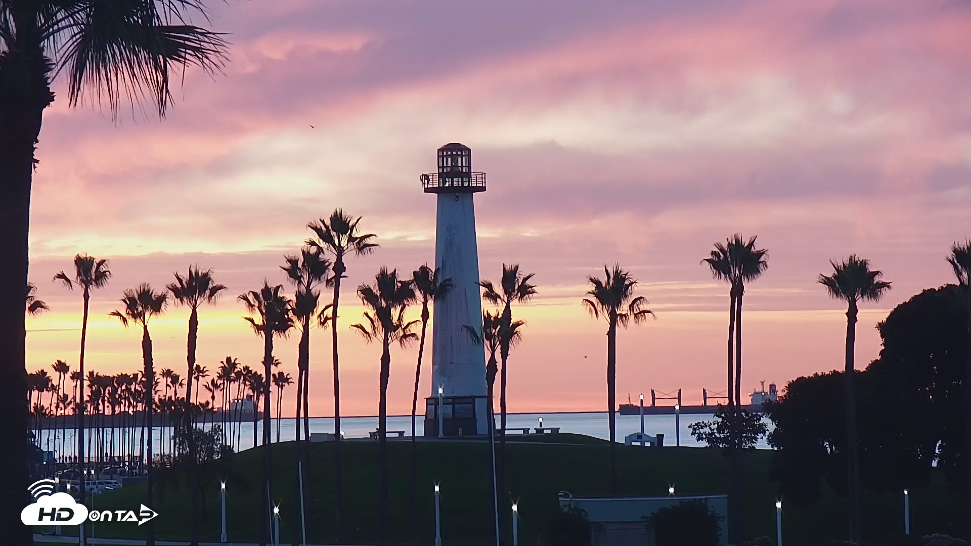 Snapshot of Long Beach Harbor Live Webcam taken Dec 4, 2025, 6:38am PST