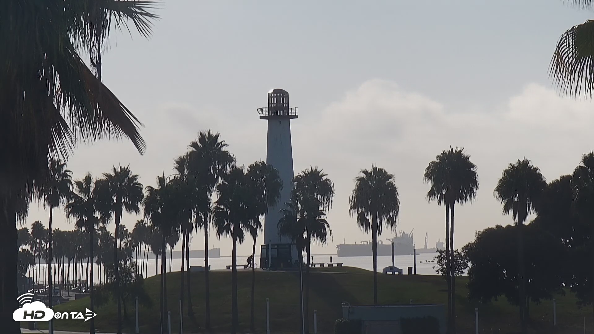 Snapshot of Long Beach Harbor Live Webcam taken Oct 21, 2026, 9:01am PDT
