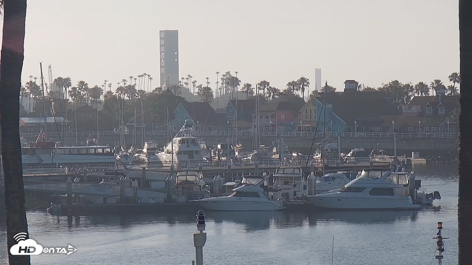 Snapshot of Long Beach Harbor Live Webcam taken May 20, 2026, 7:06am PDT