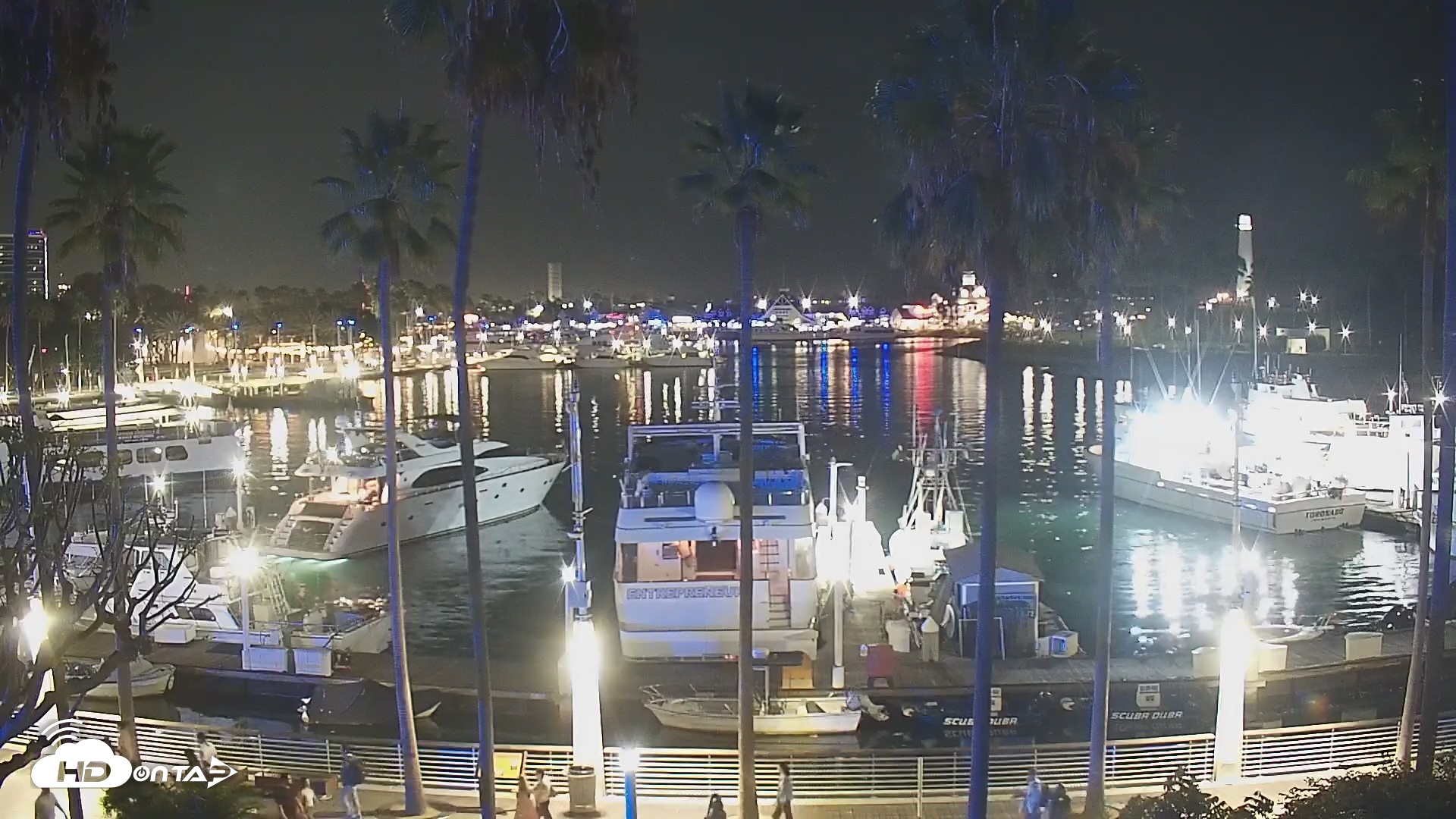 Snapshot of Long Beach Harbor Live Webcam taken Aug 9, 2026, 8:50pm PDT