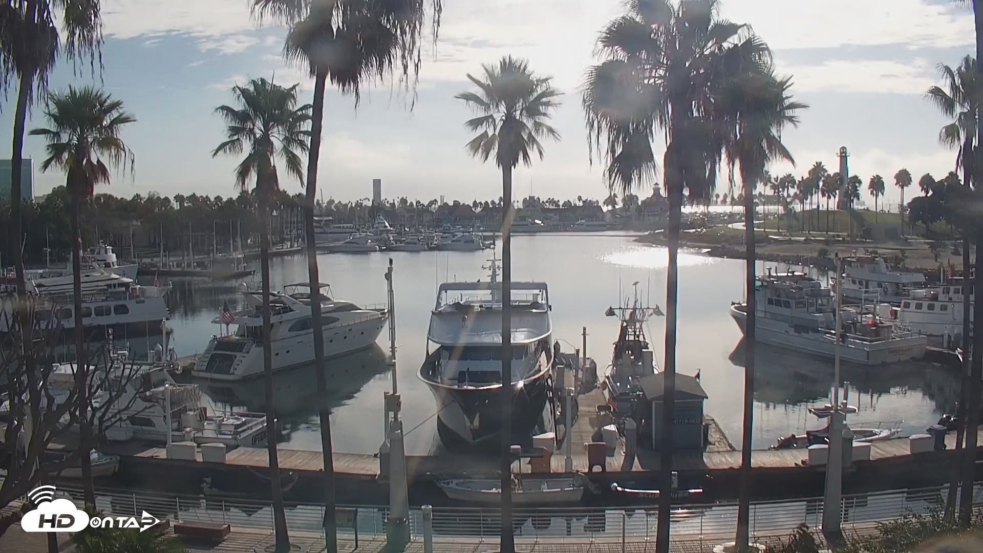 Snapshot of Long Beach Harbor Live Webcam taken Oct 21, 2026, 9:10am PDT