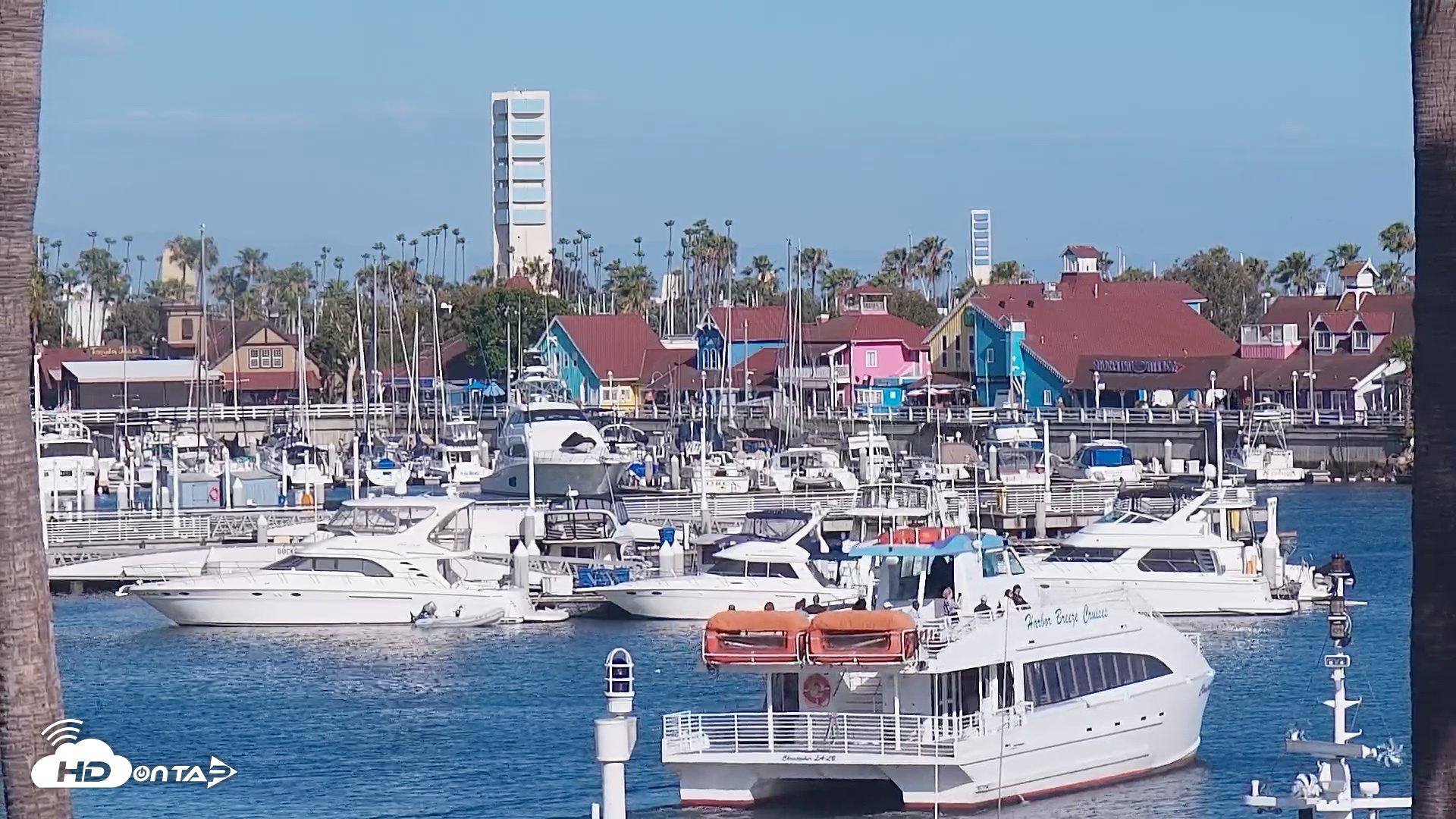 Snapshot of Long Beach Harbor Live Webcam taken Apr 27, 2026, 5:04pm PDT