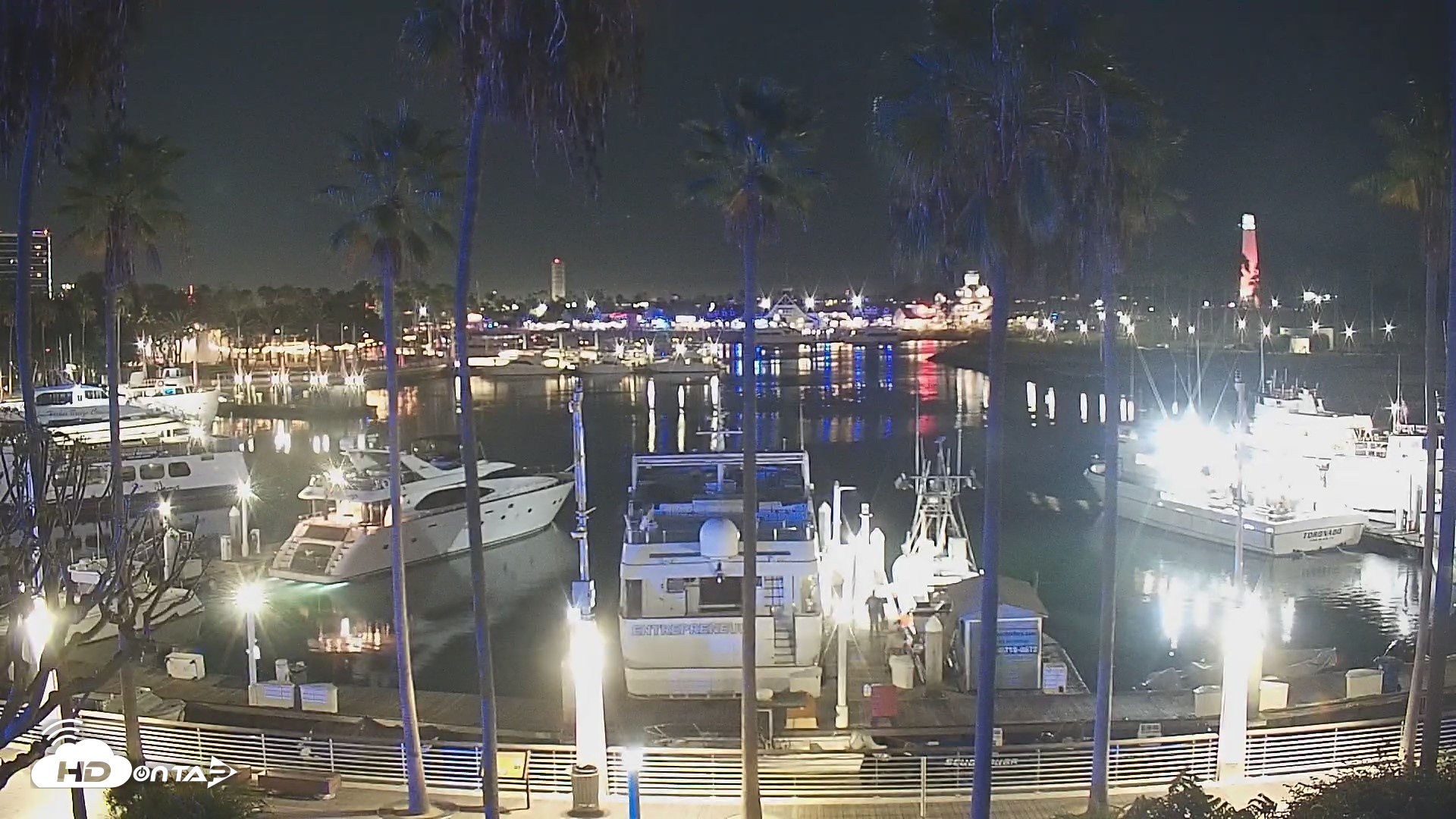 Snapshot of Long Beach Harbor Live Webcam taken Sep 3, 2026, 8:09pm PDT
