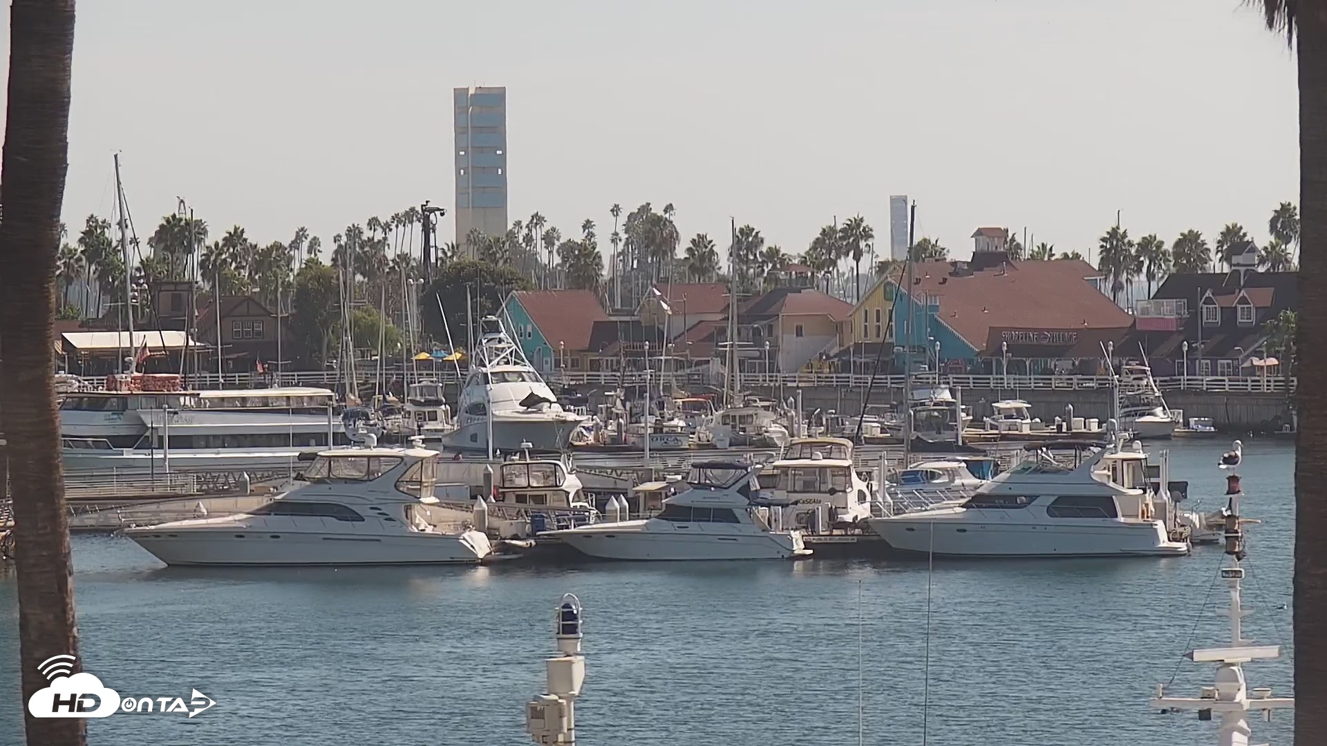 Snapshot of Long Beach Harbor Live Webcam taken Oct 20, 2026, 11:19am PDT