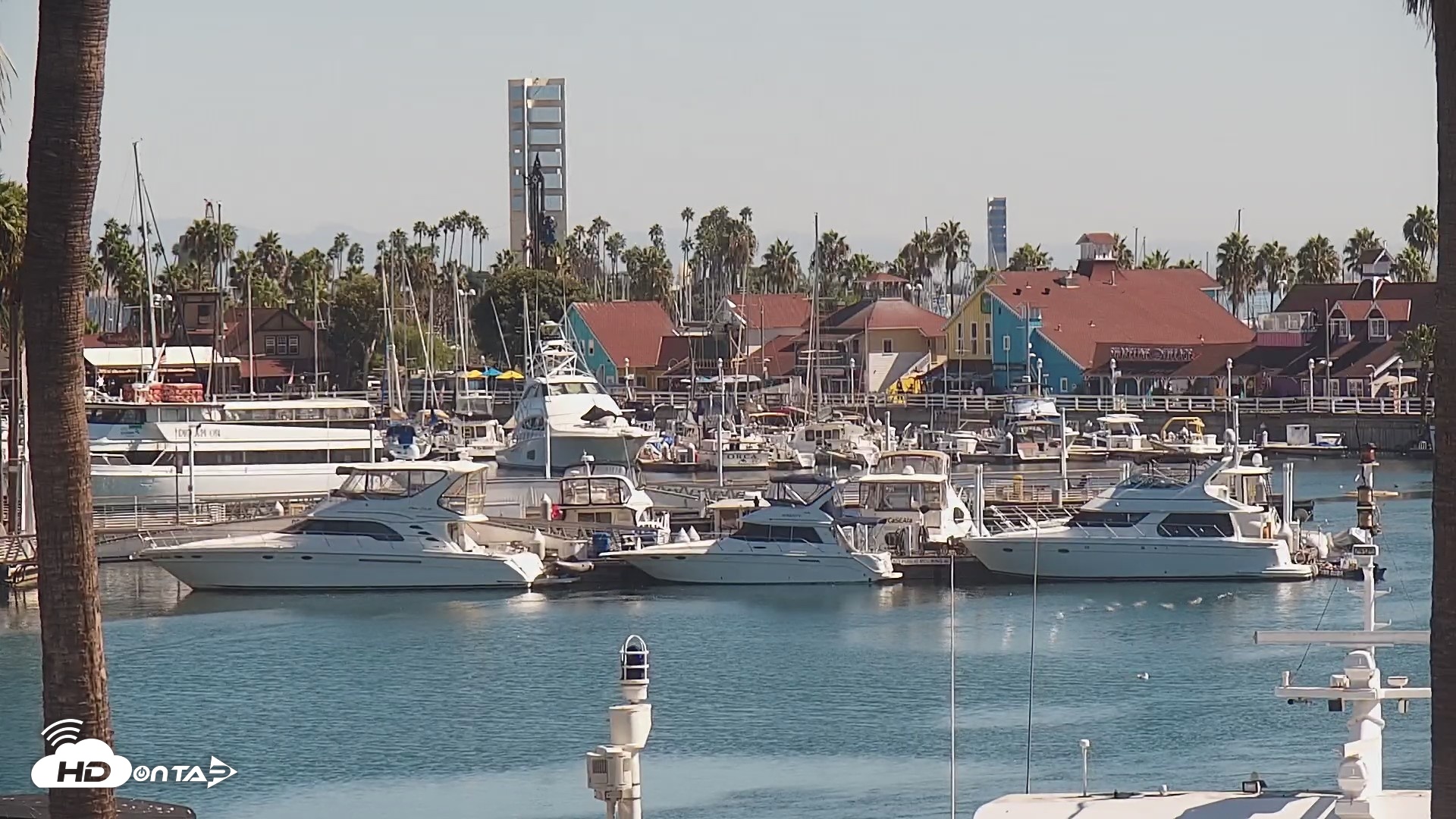 Snapshot of Long Beach Harbor Live Webcam taken Oct 15, 2026, 12:49pm PDT