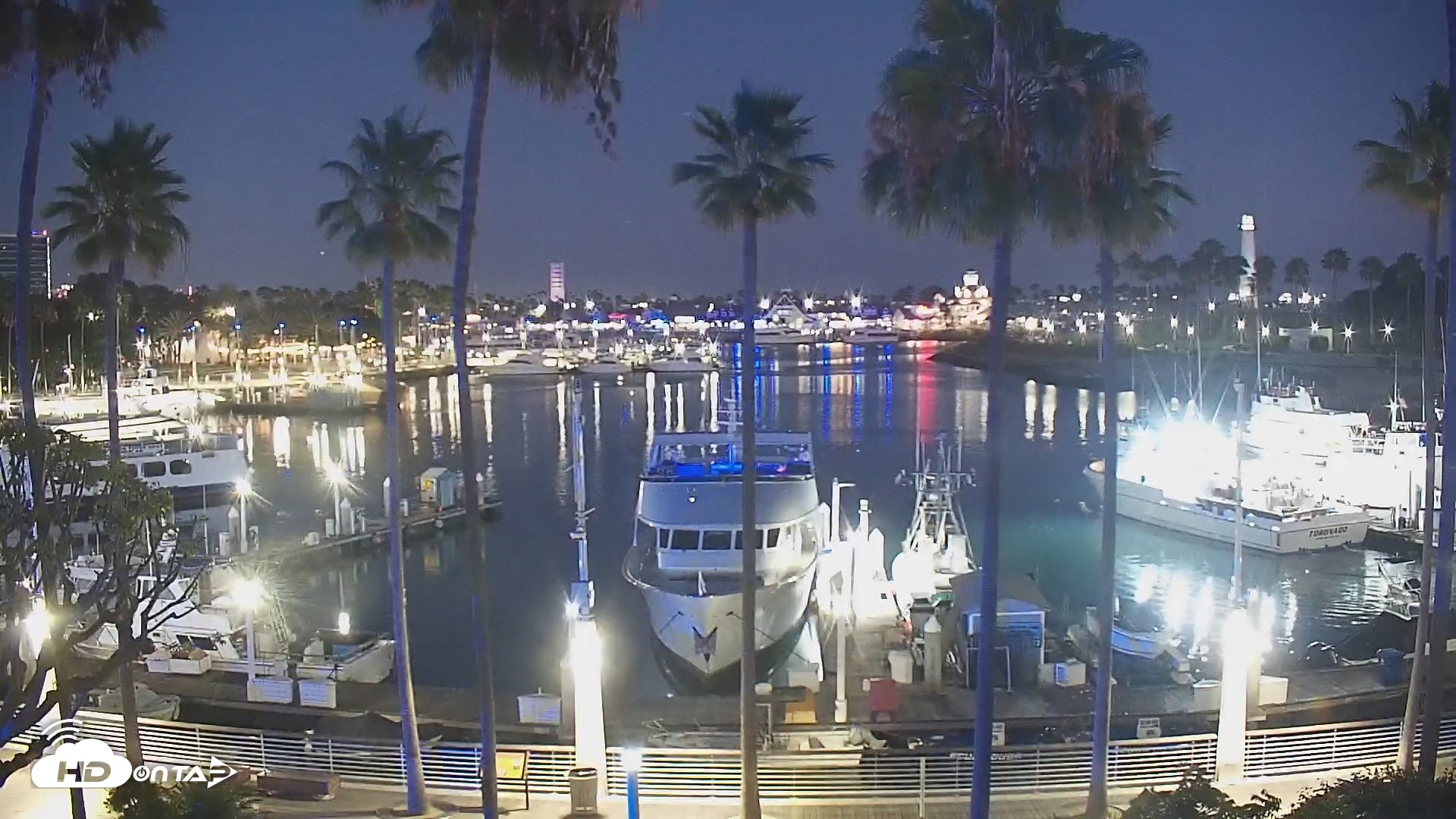 Snapshot of Long Beach Harbor Live Webcam taken Jul 5, 2026, 8:44pm PDT