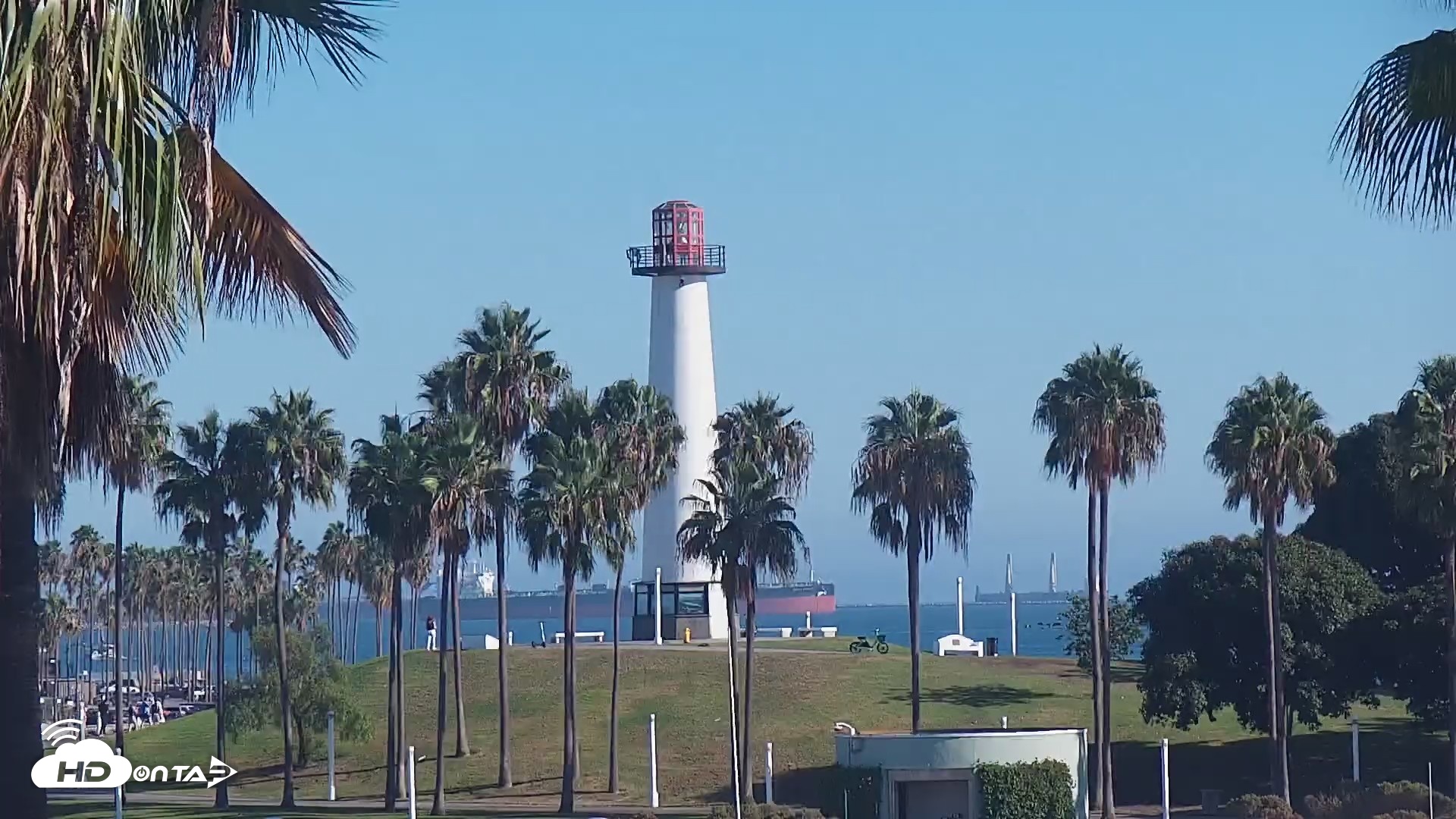 Snapshot of Long Beach Harbor Live Webcam taken Oct 19, 2026, 3:56pm PDT