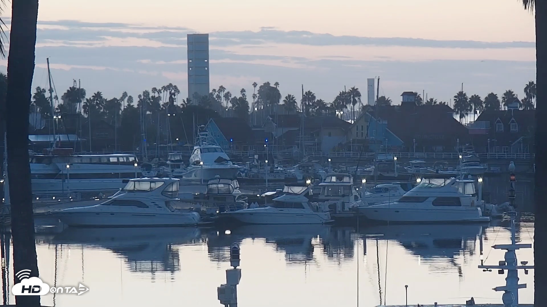 Snapshot of Long Beach Harbor Live Webcam taken Oct 21, 2026, 6:56am PDT