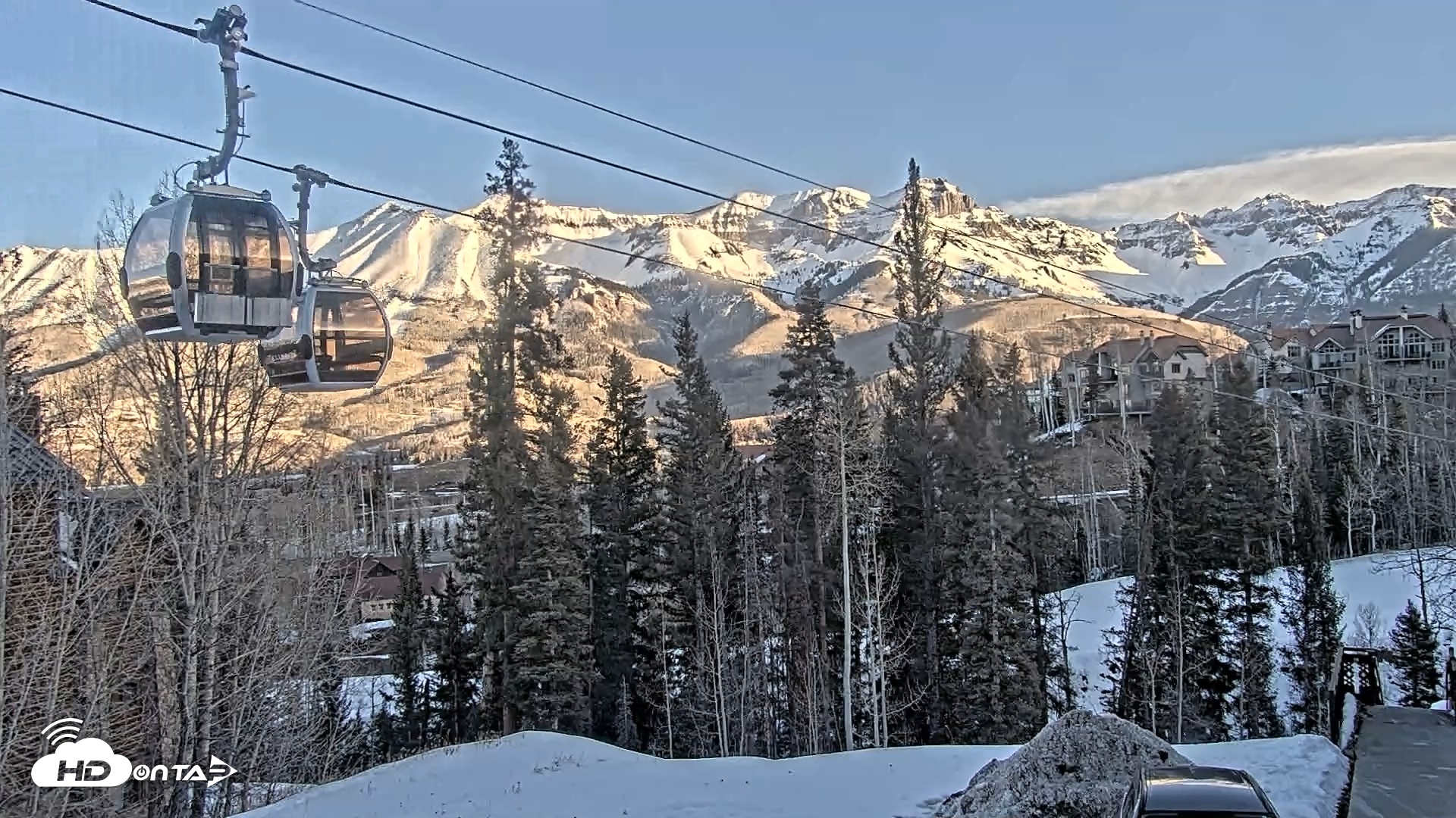 Snapshot of Mountain Lodge Telluride Live Webcam taken Feb 5, 2025, 8:11am MST