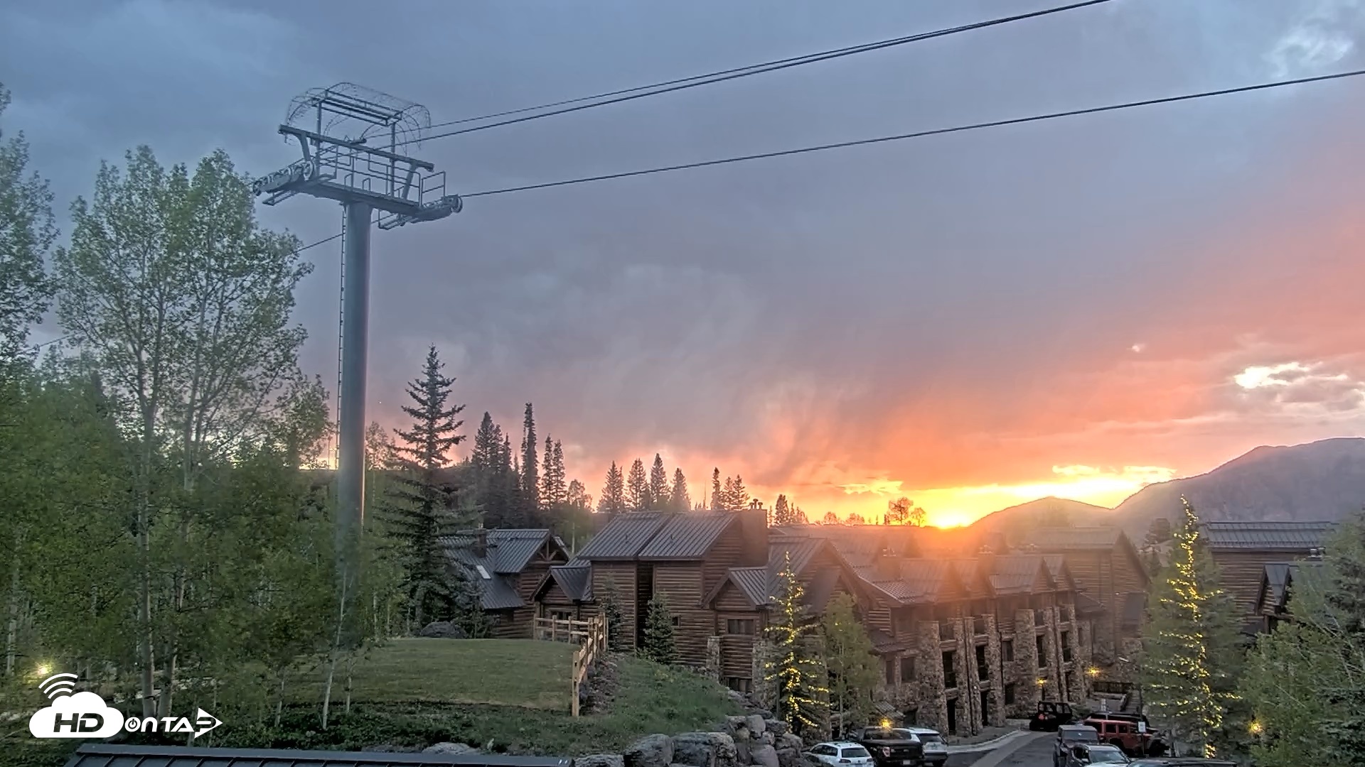 Snapshot of Mountain Lodge Telluride Live Webcam taken May 23, 2026, 8:22pm MDT
