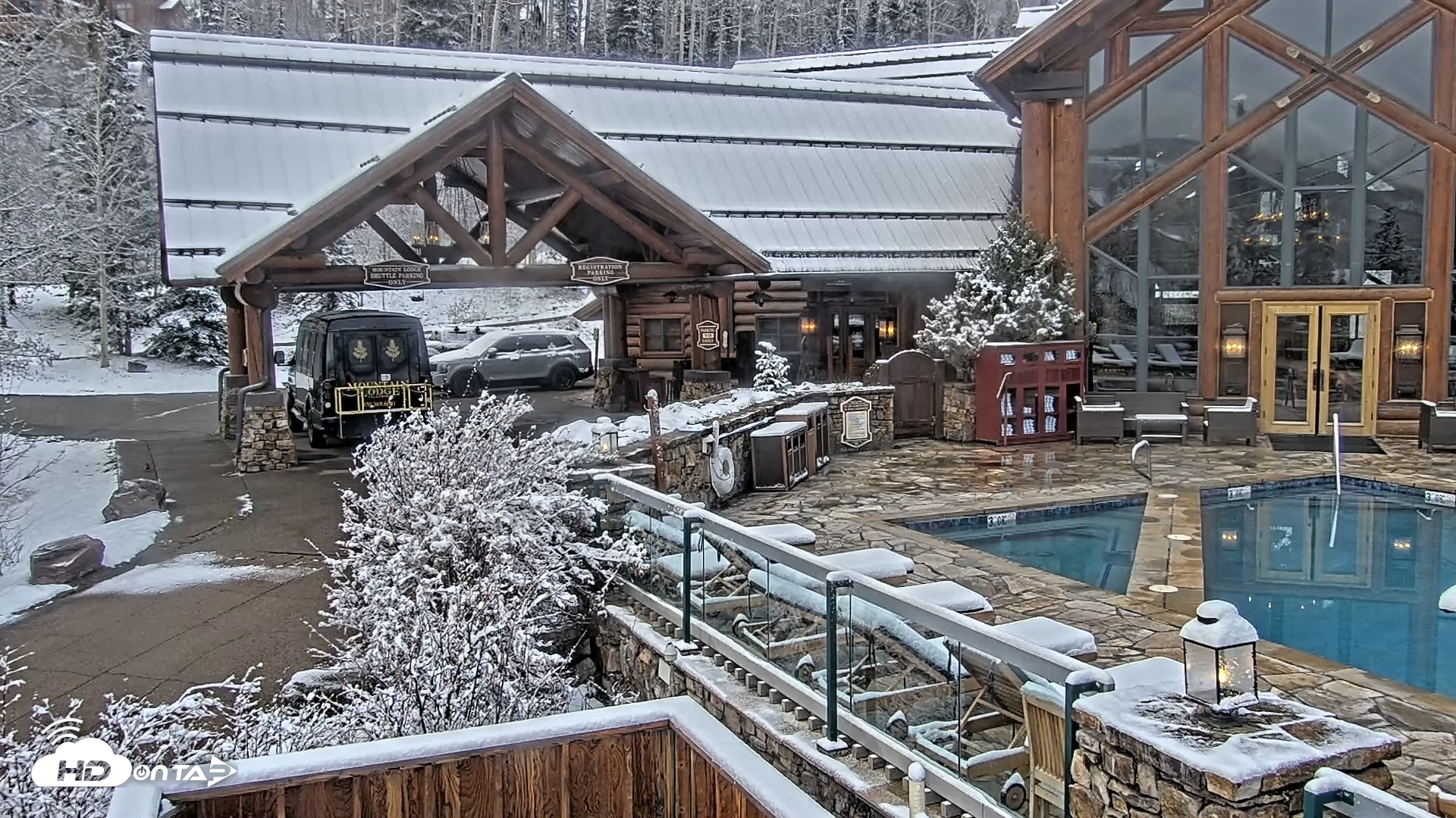 Snapshot of Mountain Lodge Telluride Live Webcam taken May 19, 2025, 6:44am MDT