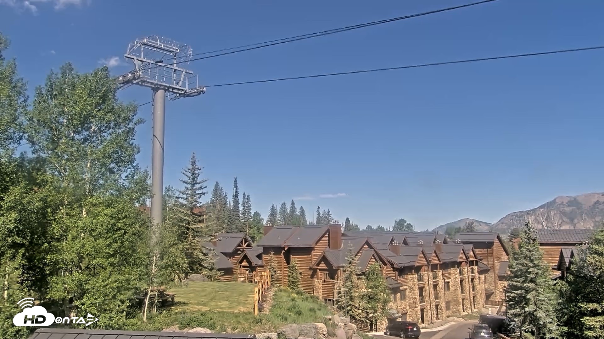 Snapshot of Mountain Lodge Telluride Live Webcam taken Jun 8, 2026, 9:47am MDT