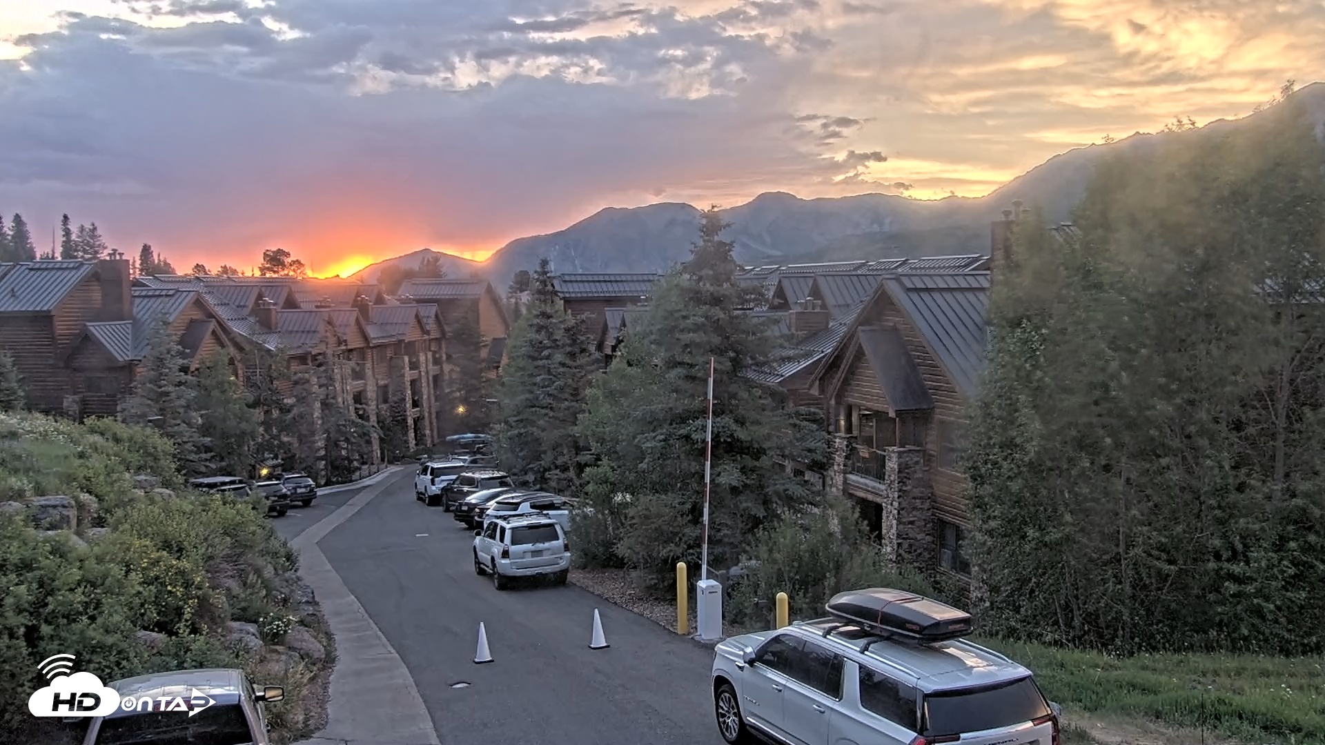 Snapshot of Mountain Lodge Telluride Live Webcam taken Jul 13, 2025, 8:30pm MDT