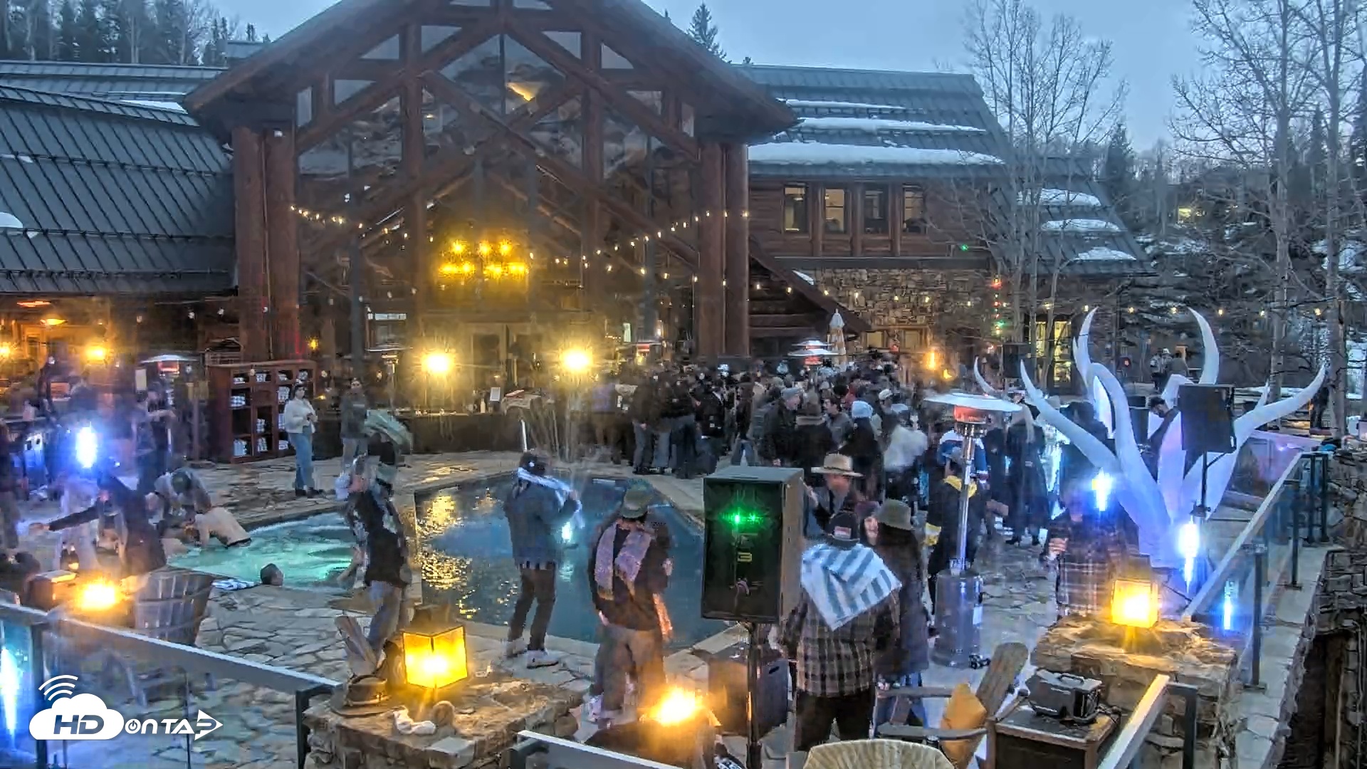 Snapshot of Mountain Lodge Telluride Live Webcam taken Mar 14, 2026, 7:29pm MDT
