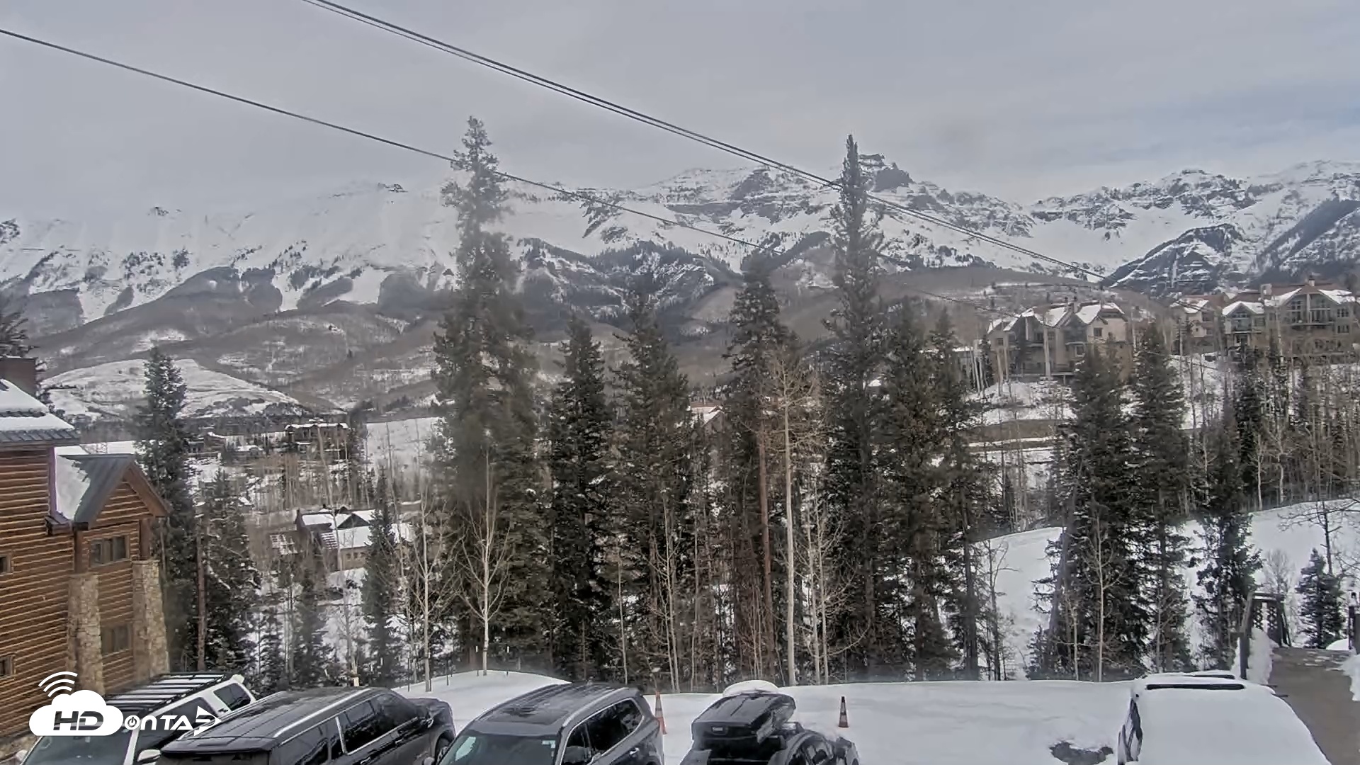 Snapshot of Mountain Lodge Telluride Live Webcam taken Feb 15, 2026, 9:20am MST