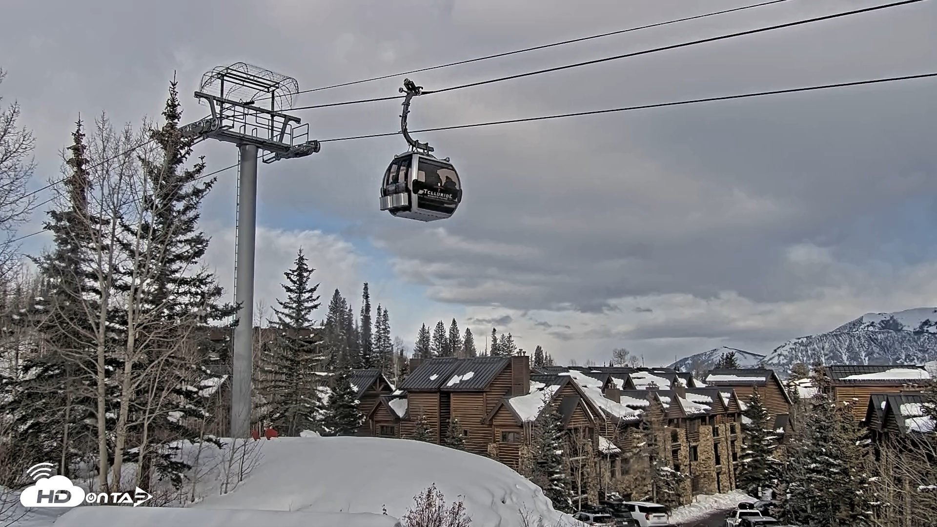 Snapshot of Mountain Lodge Telluride Live Webcam taken Feb 20, 2025, 8:19am MST