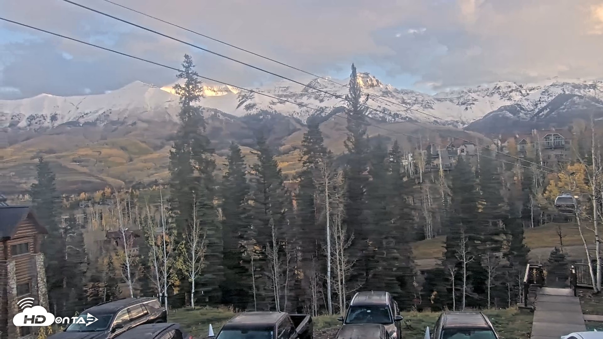 Snapshot of Mountain Lodge Telluride Live Webcam taken Oct 23, 2026, 7:58am MDT