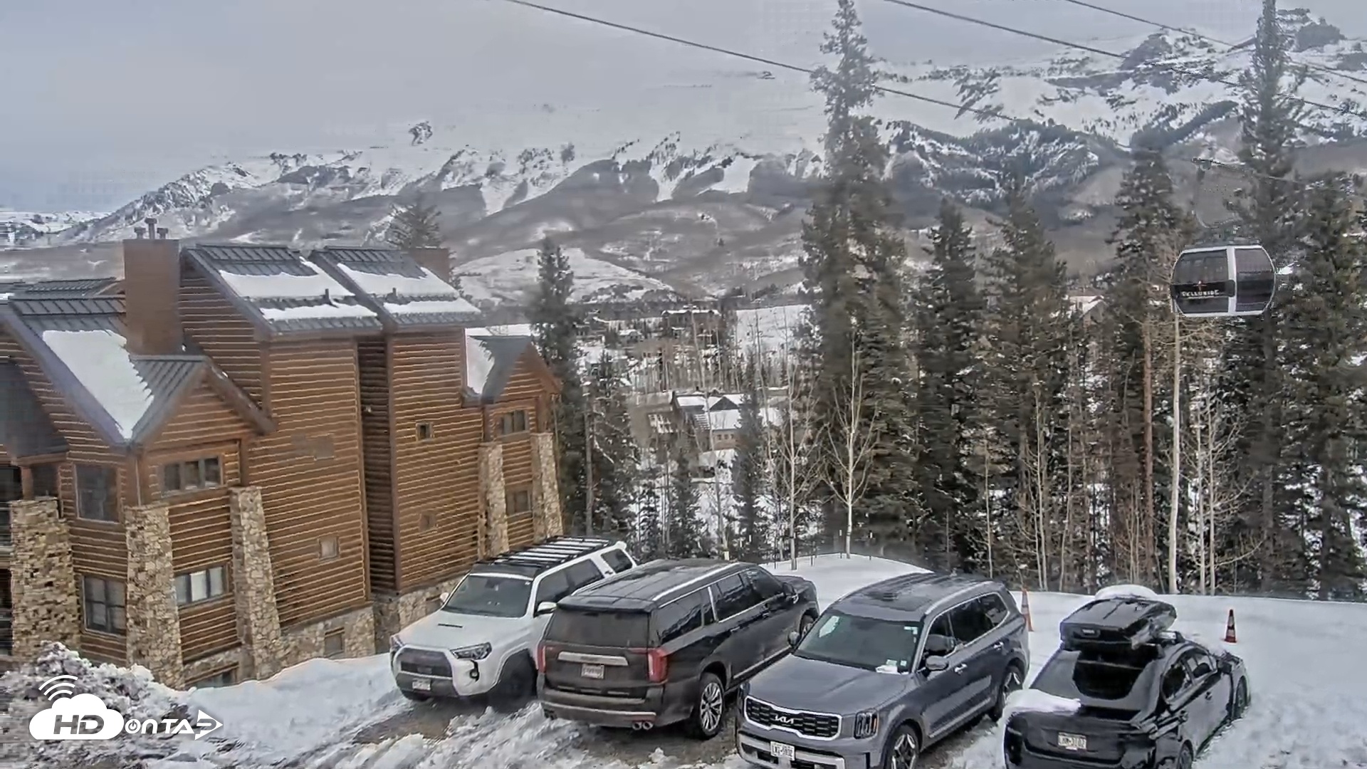 Snapshot of Mountain Lodge Telluride Live Webcam taken Feb 15, 2026, 9:22am MST