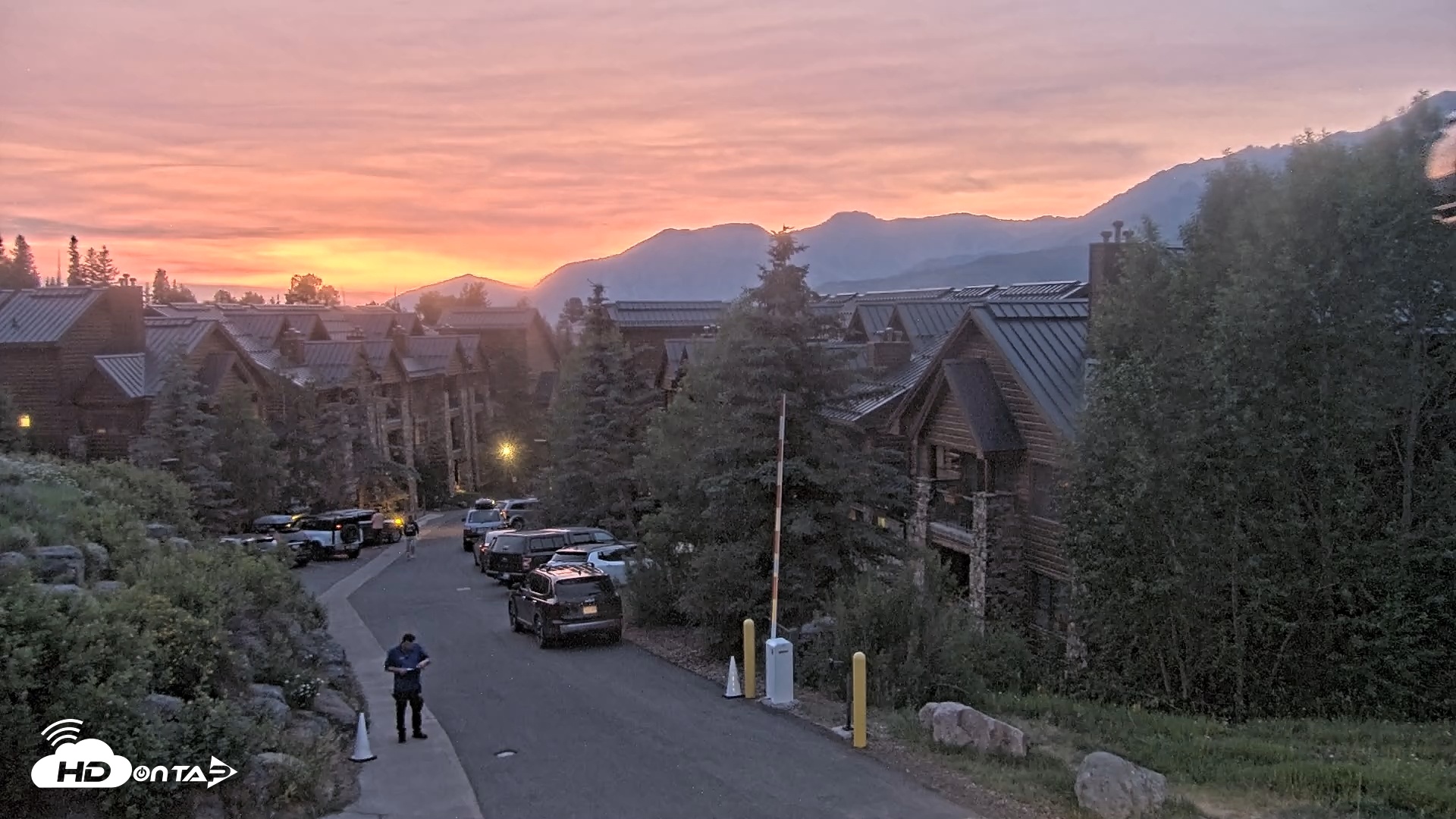 Snapshot of Mountain Lodge Telluride Live Webcam taken Jul 11, 2025, 8:58pm MDT