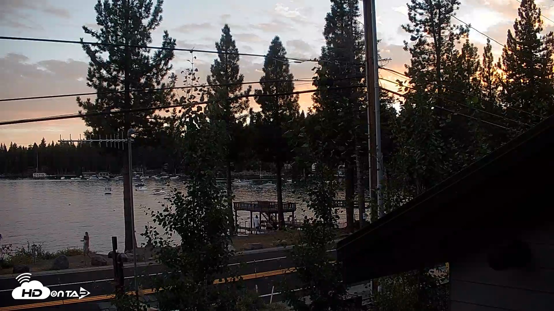 Snapshot of Carnelian Bay North Lake Tahoe Live Webcam taken Aug 17, 2026, 7:52pm PDT