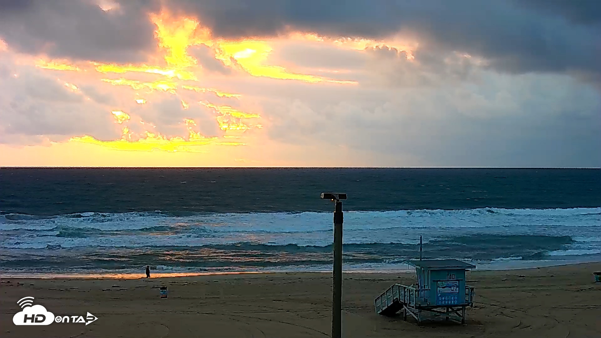Snapshot of El Porto - Manhattan Beach Live Surf Webcam taken Feb 17, 2026, 5:40pm PST