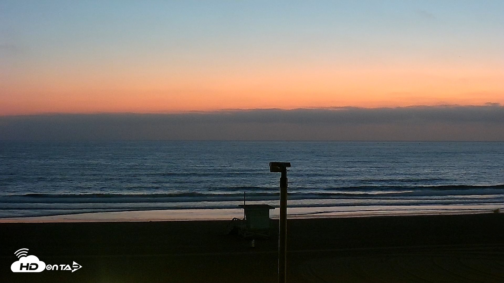 Snapshot of El Porto - Manhattan Beach Live Surf Webcam taken Sep 14, 2026, 7:35pm PDT