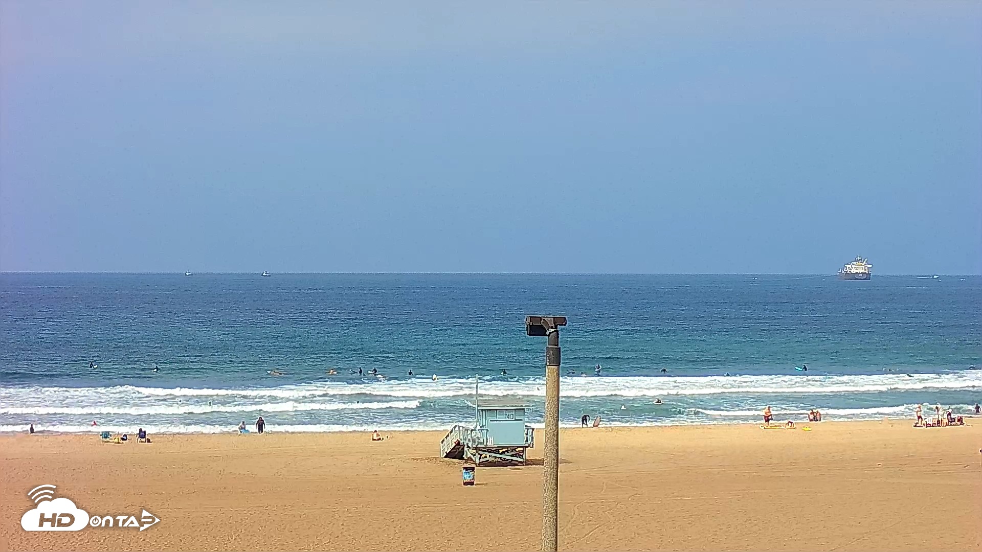 Snapshot of El Porto - Manhattan Beach Live Surf Webcam taken Sep 13, 2026, 10:25am PDT