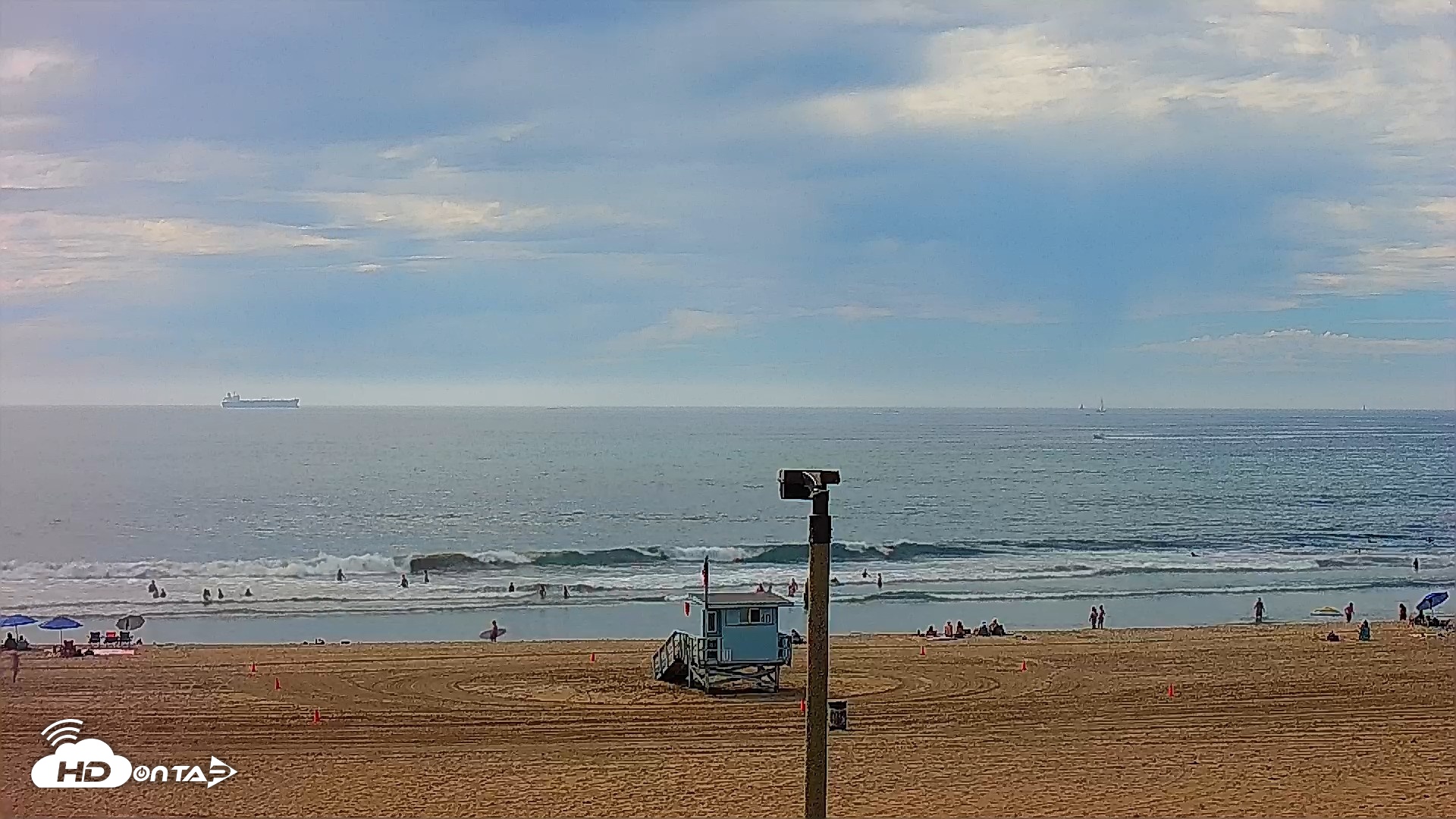 Snapshot of El Porto - Manhattan Beach Live Surf Webcam taken Sep 7, 2026, 2:32pm PDT