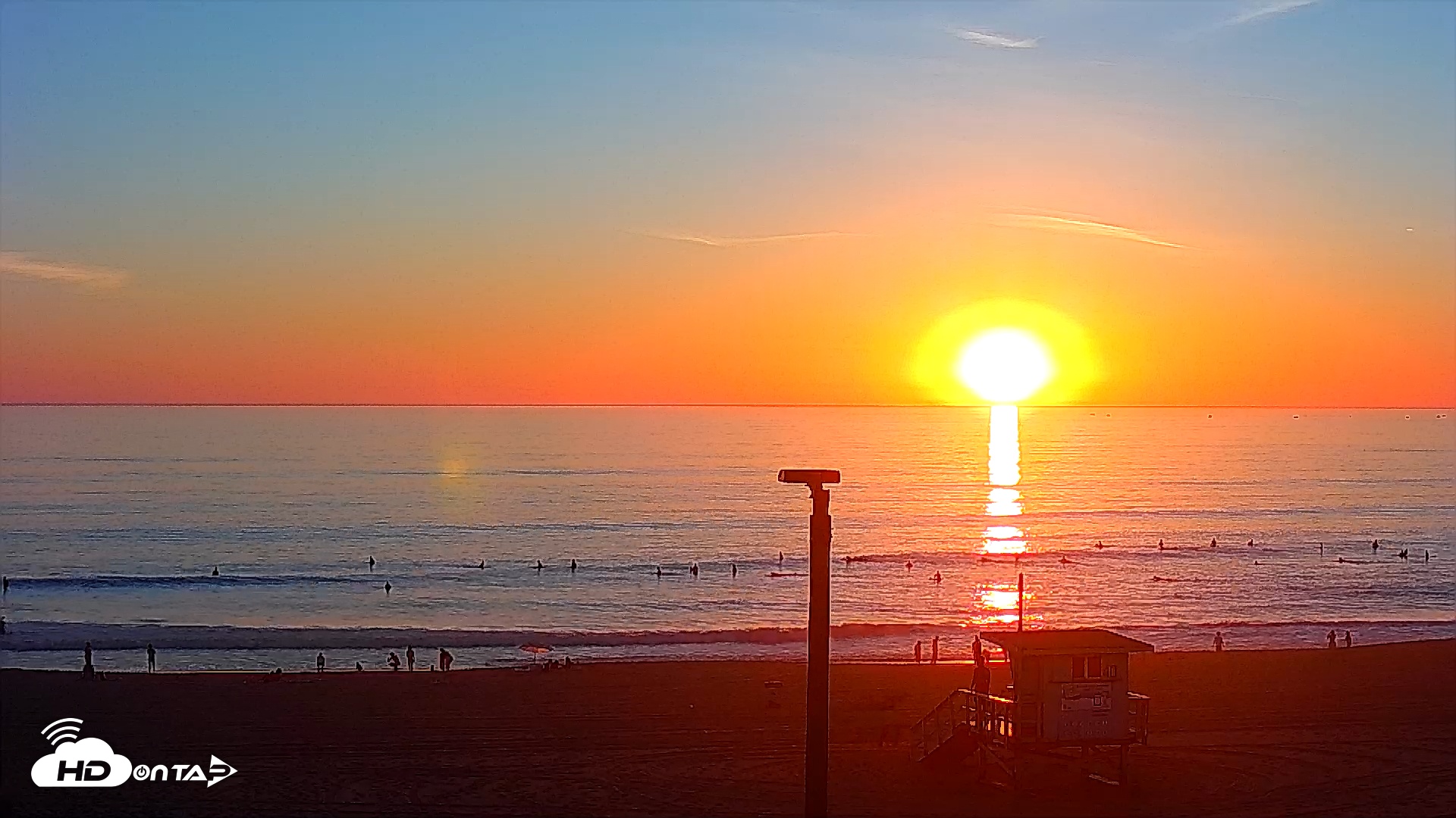 Snapshot of El Porto - Manhattan Beach Live Surf Webcam taken Mar 18, 2026, 6:59pm PDT