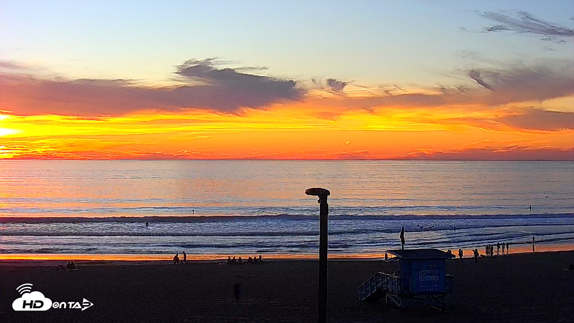 Snapshot of El Porto - Manhattan Beach Live Surf Webcam taken Jan 17, 2026, 5:11pm PST