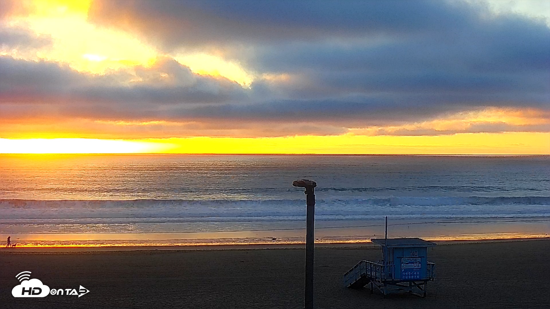Snapshot of El Porto - Manhattan Beach Live Surf Webcam taken Nov 6, 2025, 4:45pm PST
