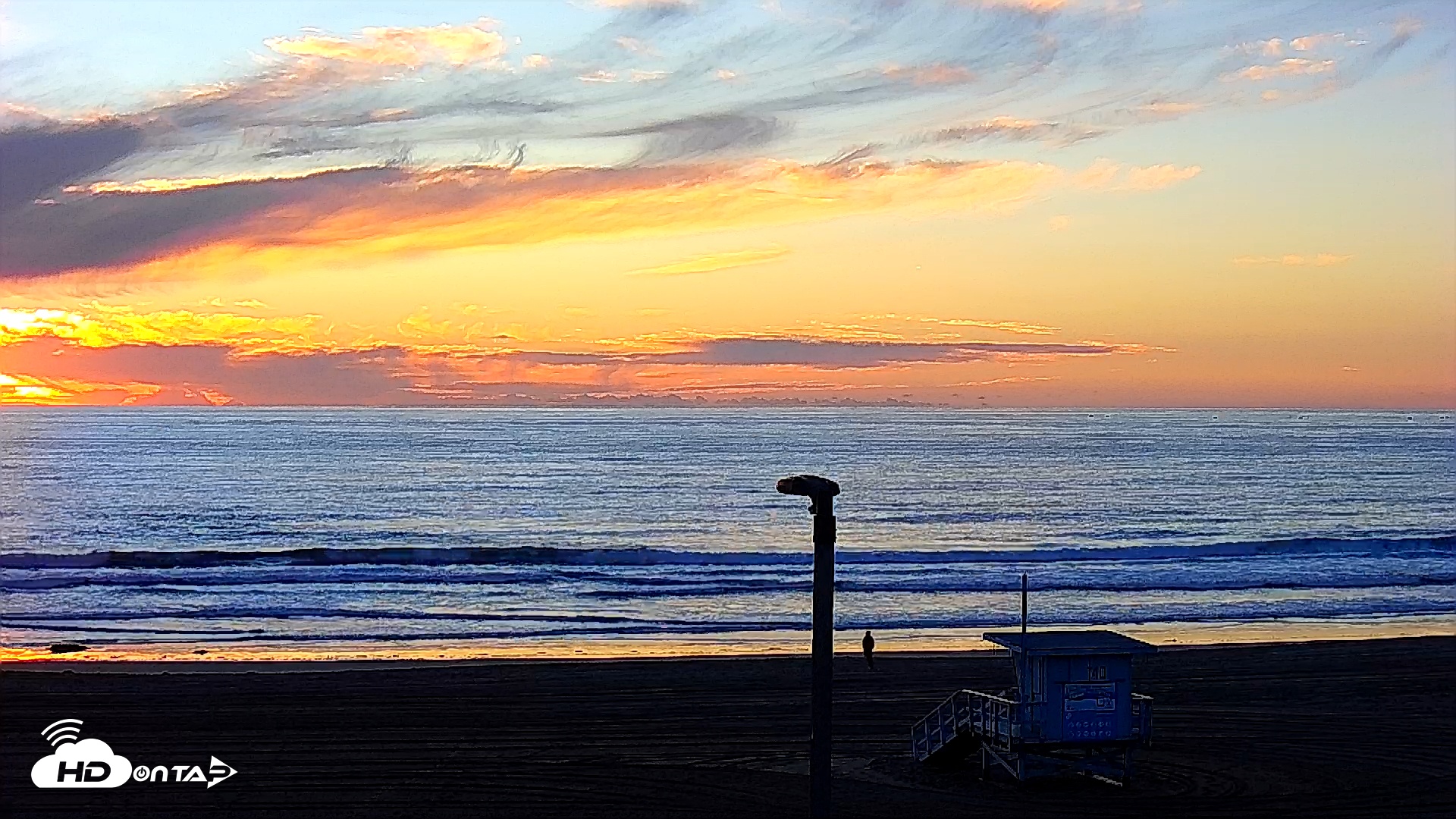 Snapshot of El Porto - Manhattan Beach Live Surf Webcam taken Nov 18, 2025, 4:44pm PST