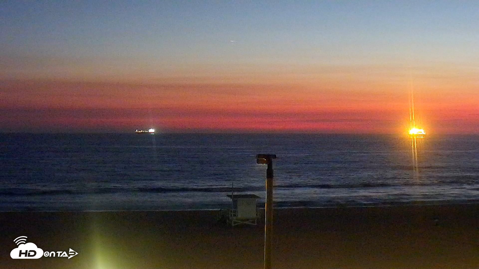 Snapshot of El Porto - Manhattan Beach Live Surf Webcam taken Aug 21, 2026, 8:16pm PDT