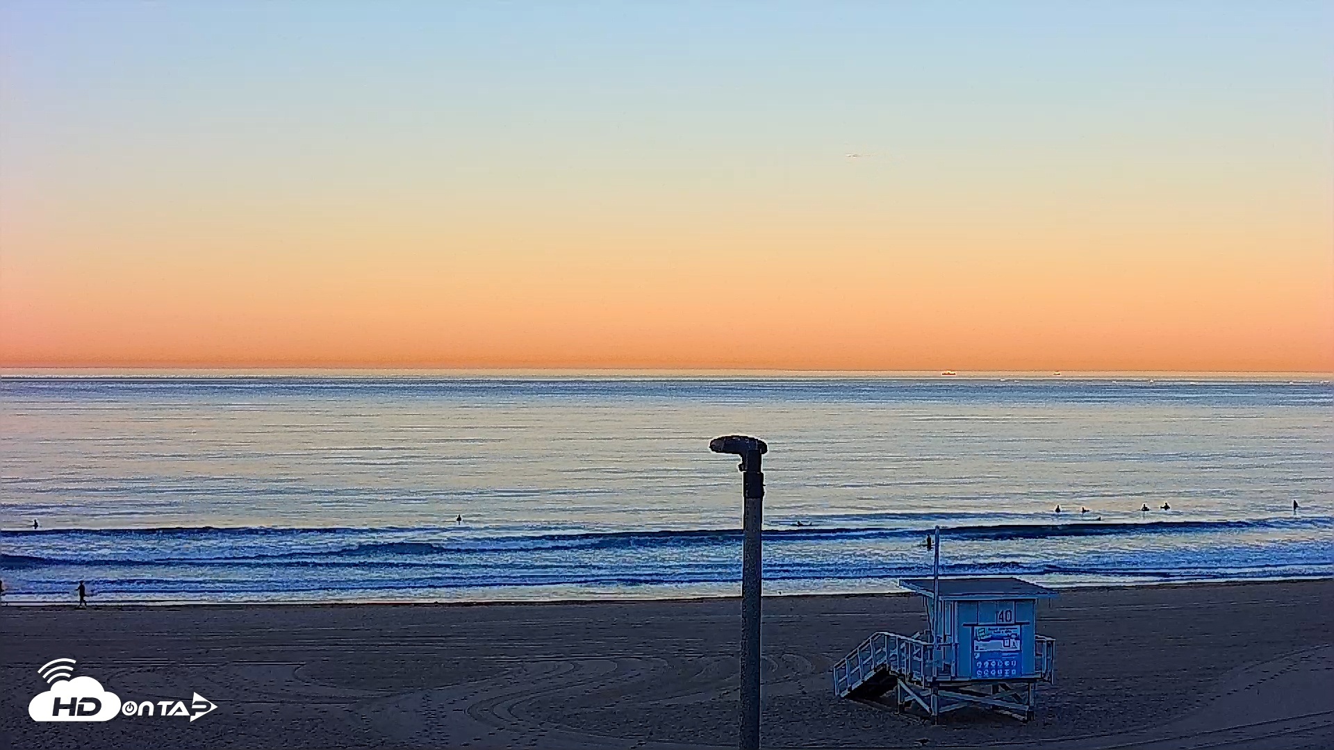 Snapshot of El Porto - Manhattan Beach Live Surf Webcam taken Oct 29, 2025, 7:22am PDT