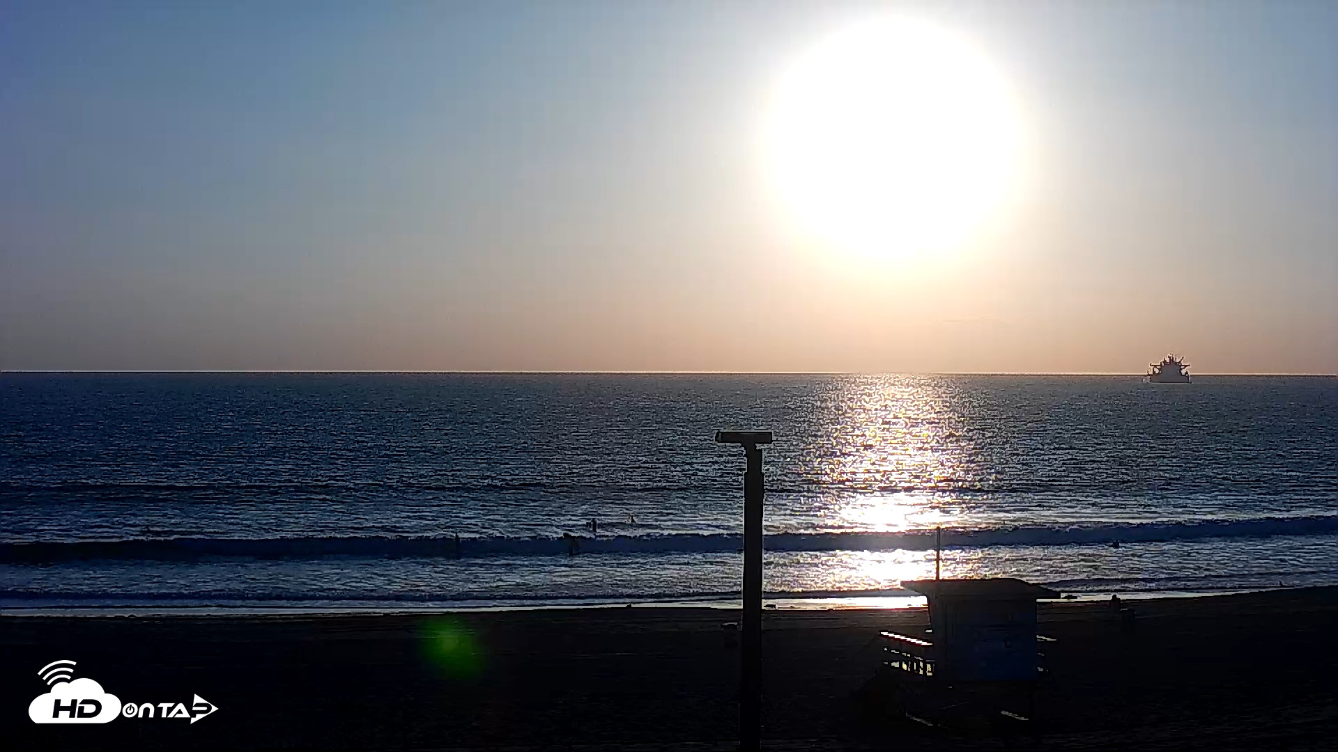 Snapshot of El Porto - Manhattan Beach Live Surf Webcam taken Mar 24, 2026, 6:39pm PDT