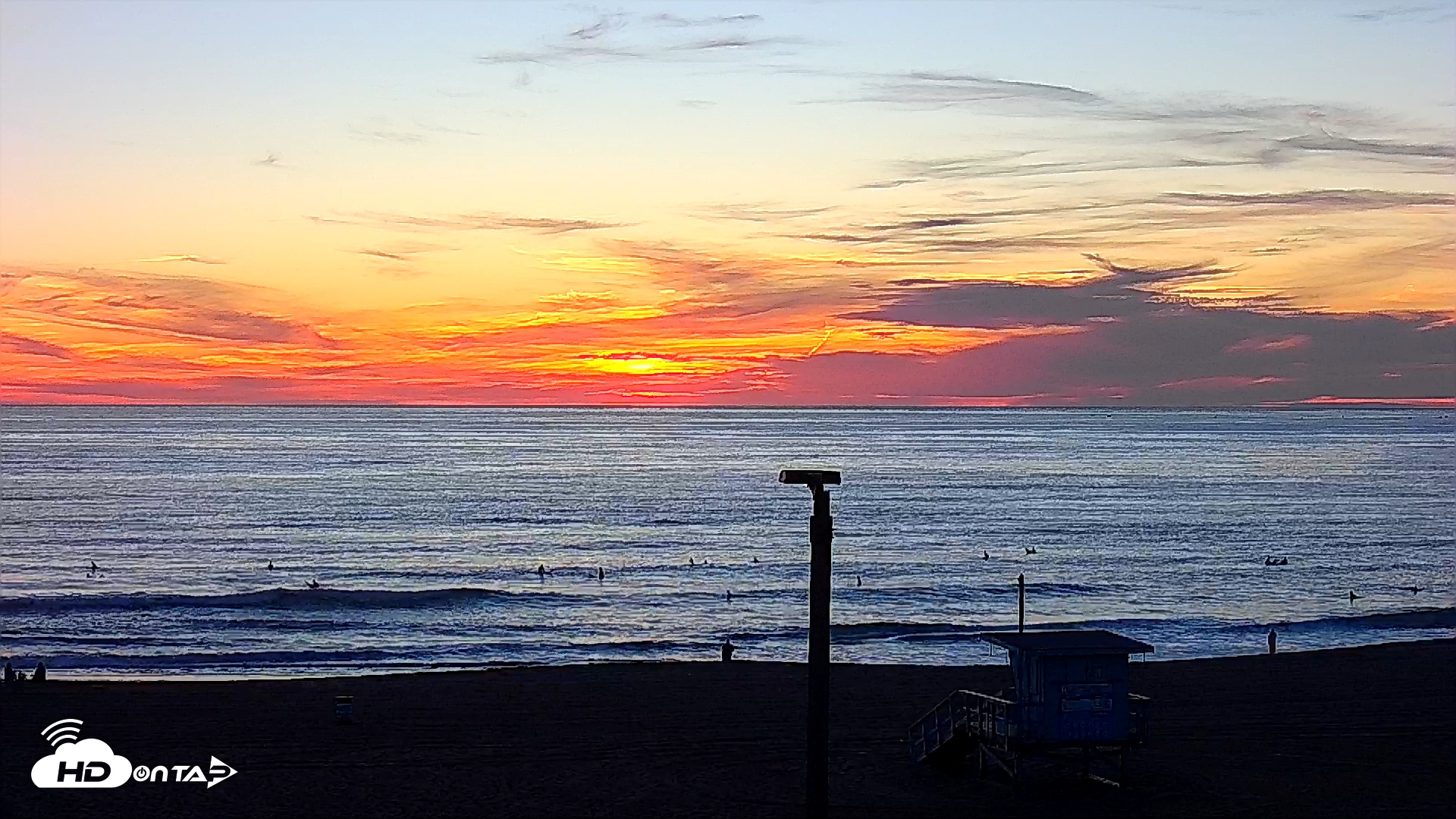 Snapshot of El Porto - Manhattan Beach Live Surf Webcam taken Feb 26, 2026, 5:54pm PST
