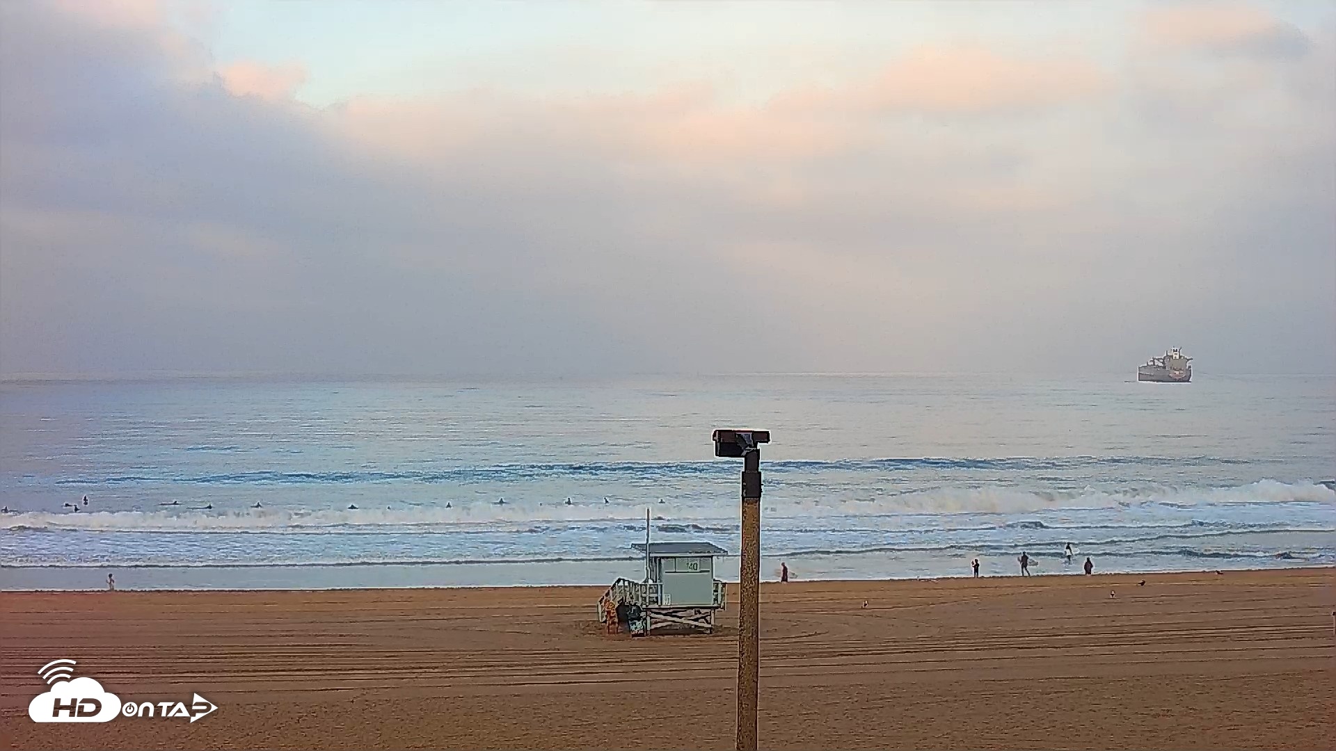 Snapshot of El Porto - Manhattan Beach Live Surf Webcam taken Sep 12, 2026, 7:12am PDT