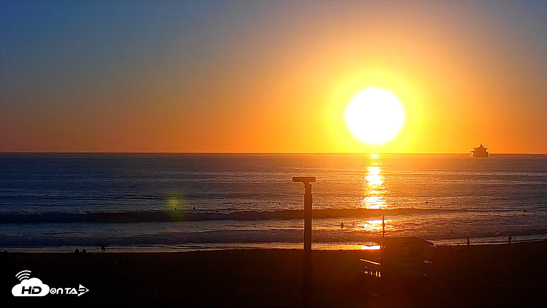 Snapshot of El Porto - Manhattan Beach Live Surf Webcam taken Mar 20, 2026, 6:53pm PDT