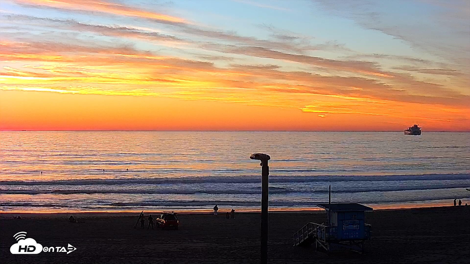 Snapshot of El Porto - Manhattan Beach Live Surf Webcam taken Jan 16, 2026, 5:14pm PST