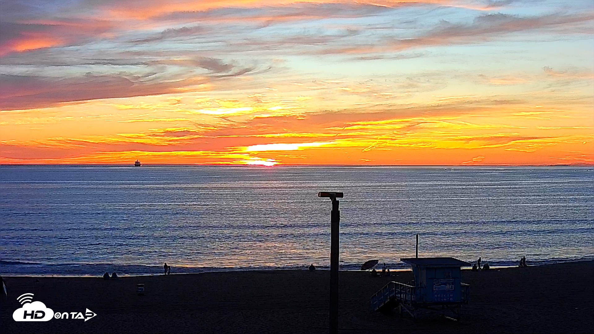 Snapshot of El Porto - Manhattan Beach Live Surf Webcam taken Feb 27, 2026, 5:53pm PST