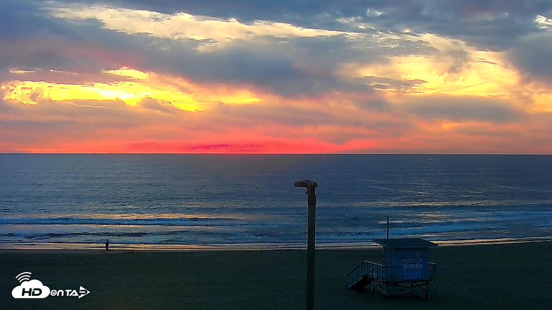 Snapshot of El Porto - Manhattan Beach Live Surf Webcam taken Jan 25, 2026, 5:38pm PST
