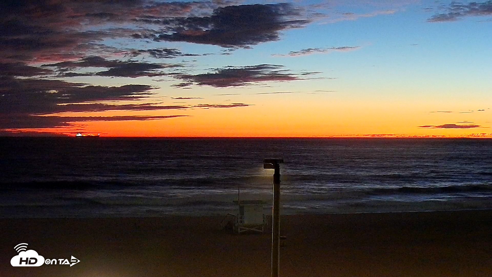Snapshot of El Porto - Manhattan Beach Live Surf Webcam taken Sep 7, 2026, 7:52pm PDT