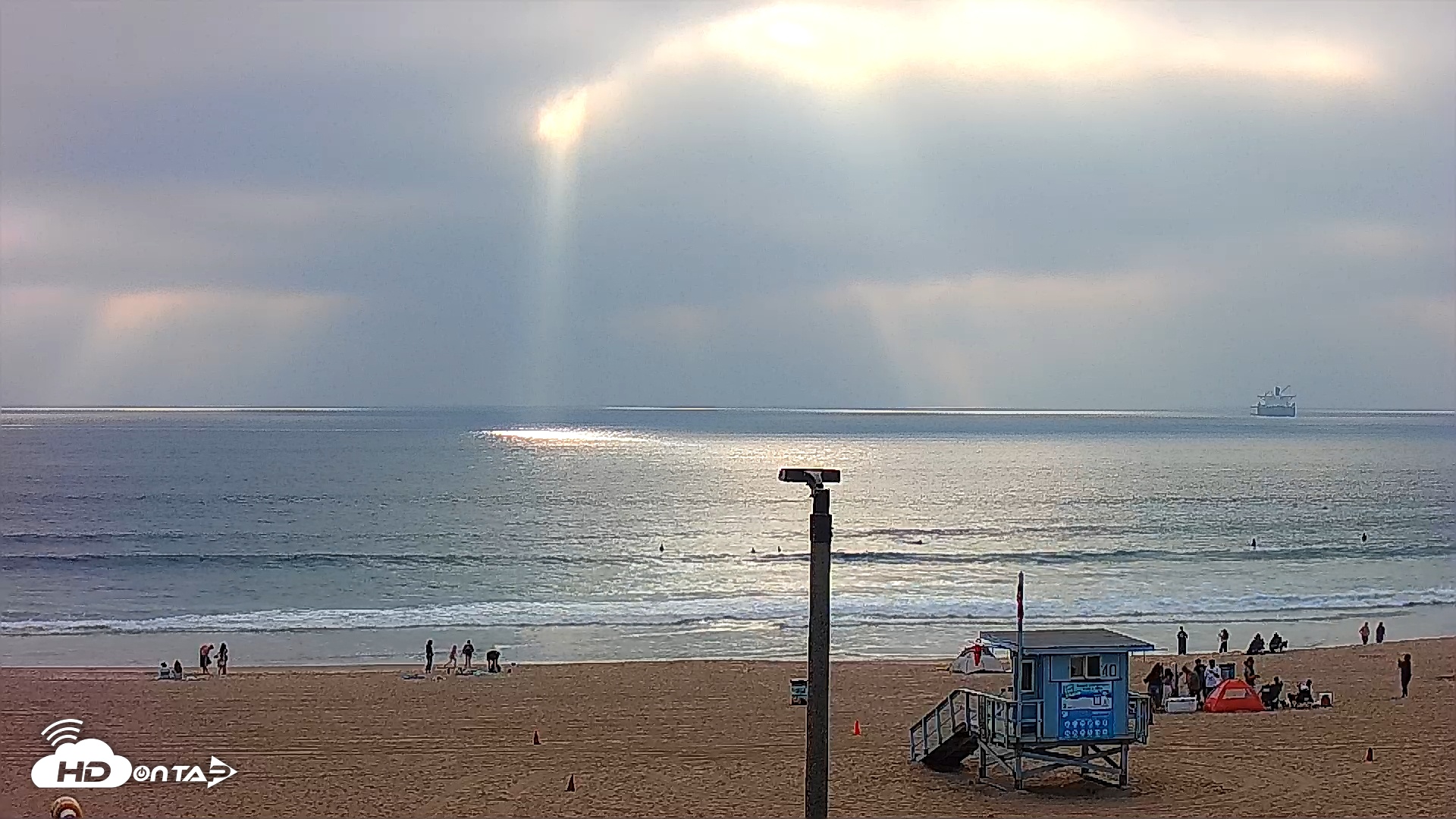 Snapshot of El Porto - Manhattan Beach Live Surf Webcam taken Mar 22, 2026, 5:47pm PDT