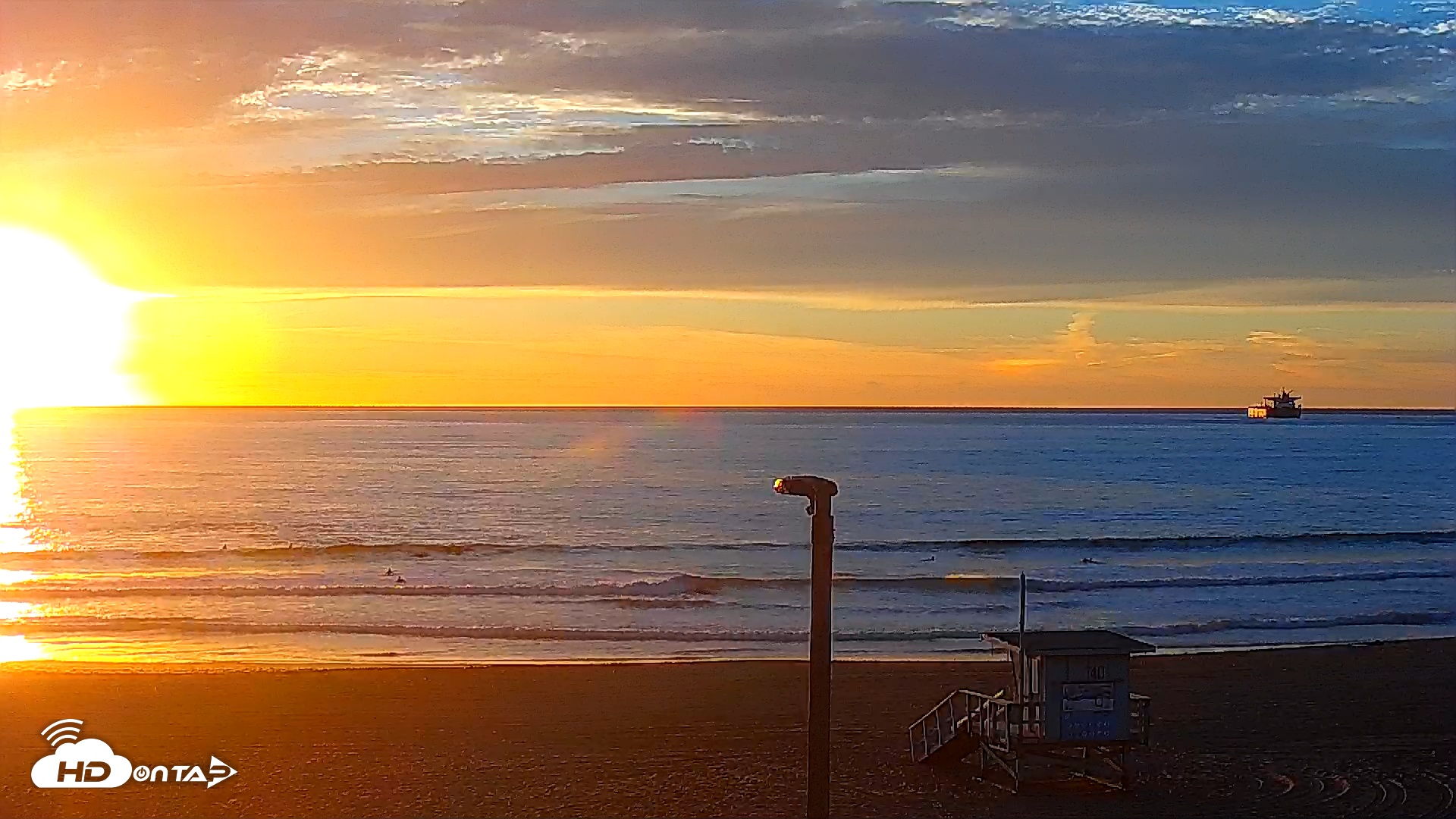 Snapshot of El Porto - Manhattan Beach Live Surf Webcam taken Jan 27, 2026, 5:09pm PST