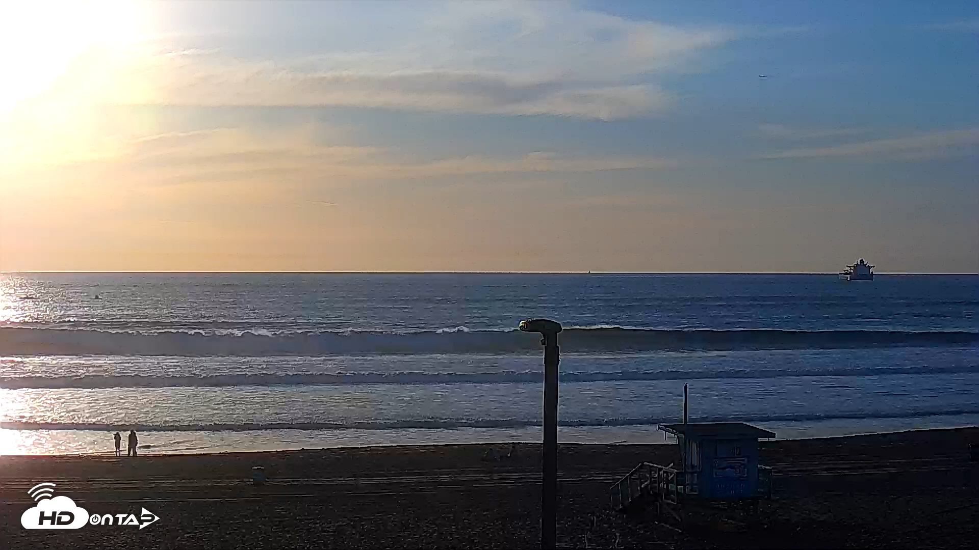 Snapshot of El Porto - Manhattan Beach Live Surf Webcam taken Feb 6, 2026, 4:48pm PST